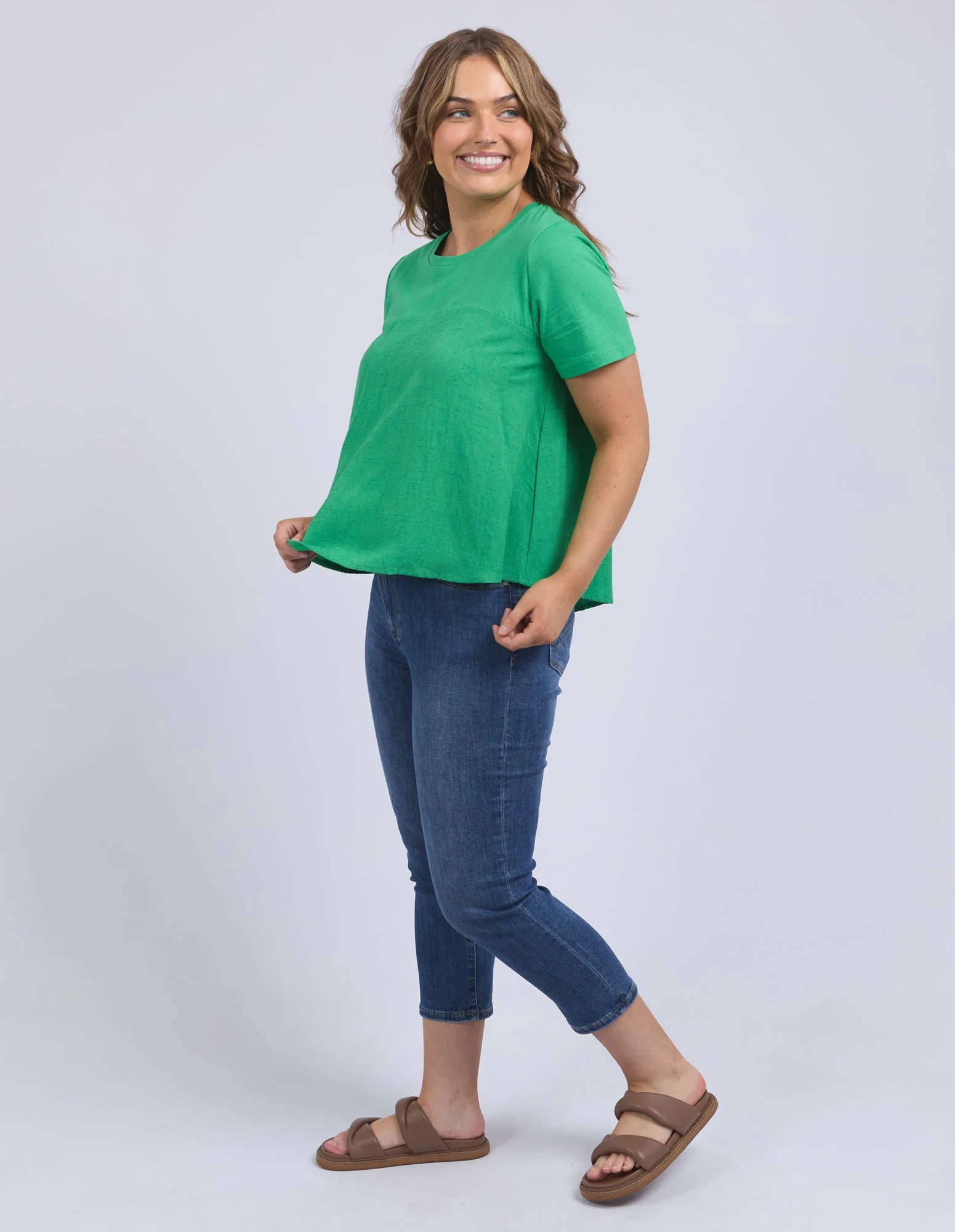 Elm Melrose Top Spring Green - Image 4