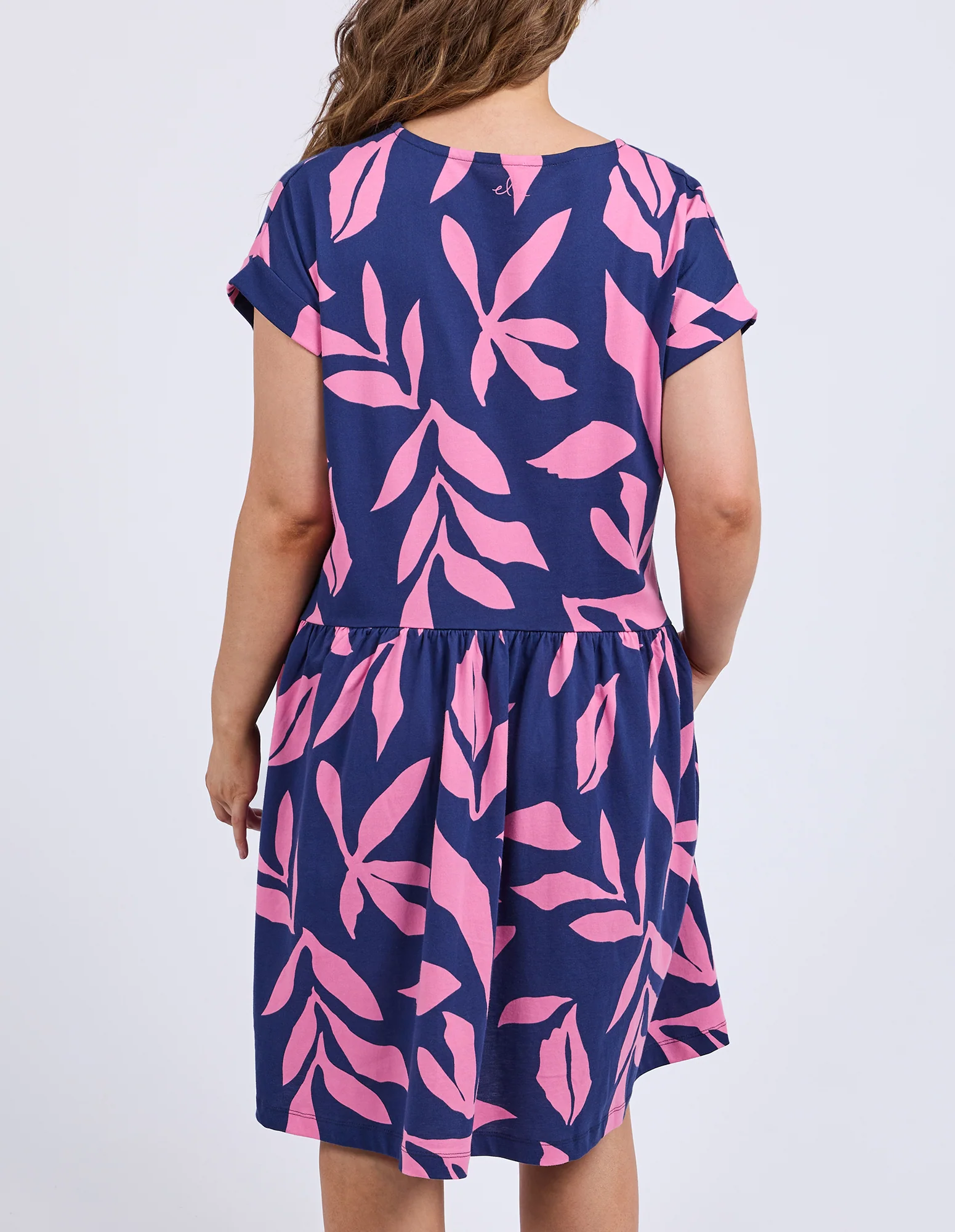 Elm Mimosa Dress Blue Depths Yardage Print - Image 9