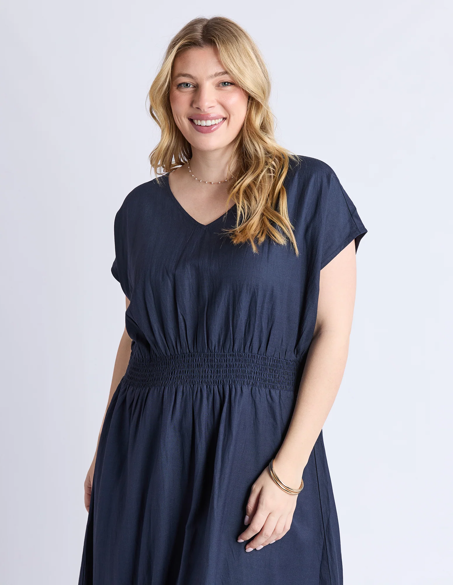 Elm Misty Dress Navy - Image 3