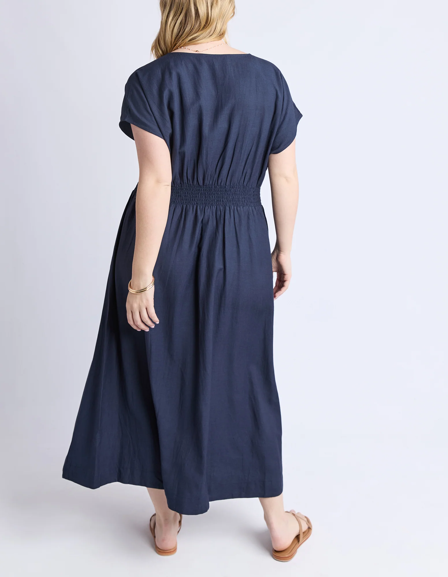 Elm Misty Dress Navy - Image 4