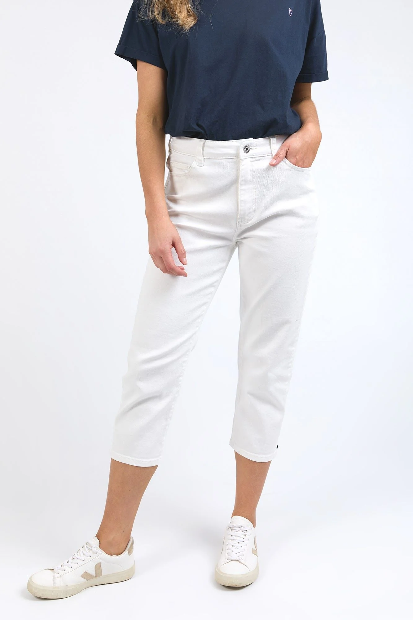 Elm Mollie Capri Jean White - Image 2