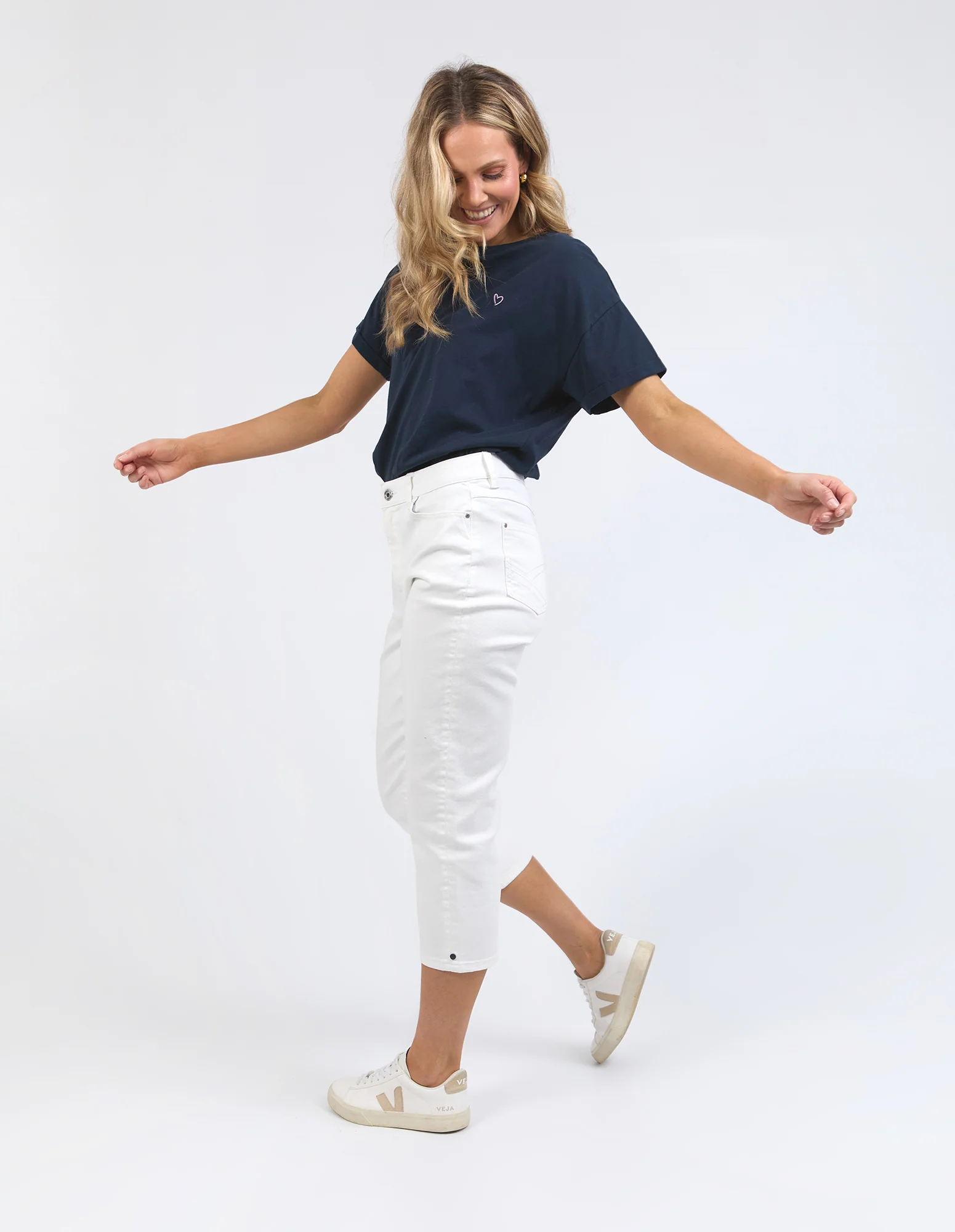 Elm Mollie Capri Jean White - Image 3