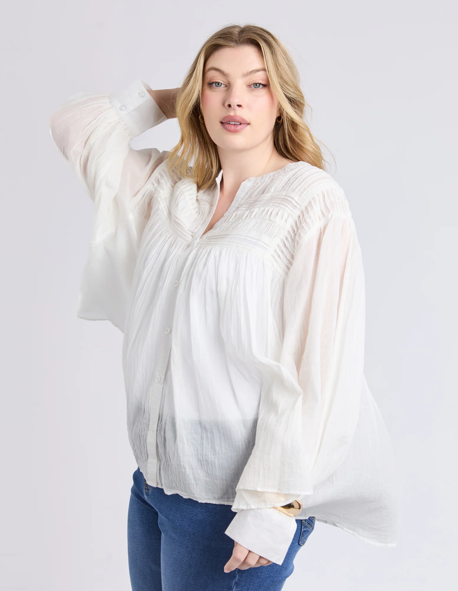 Elm Montana Blouse Marshmallow