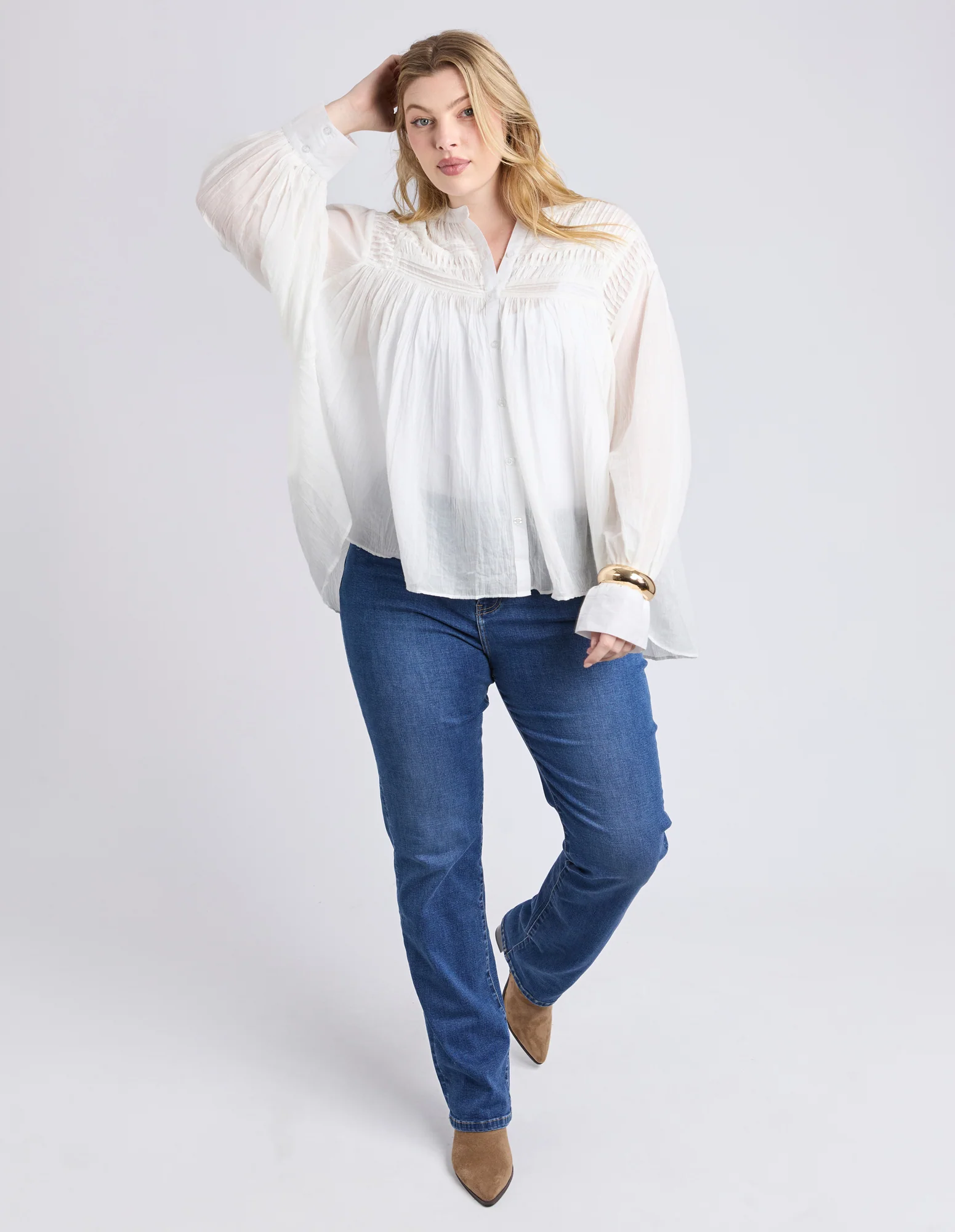 Elm Montana Blouse Marshmallow - Image 3