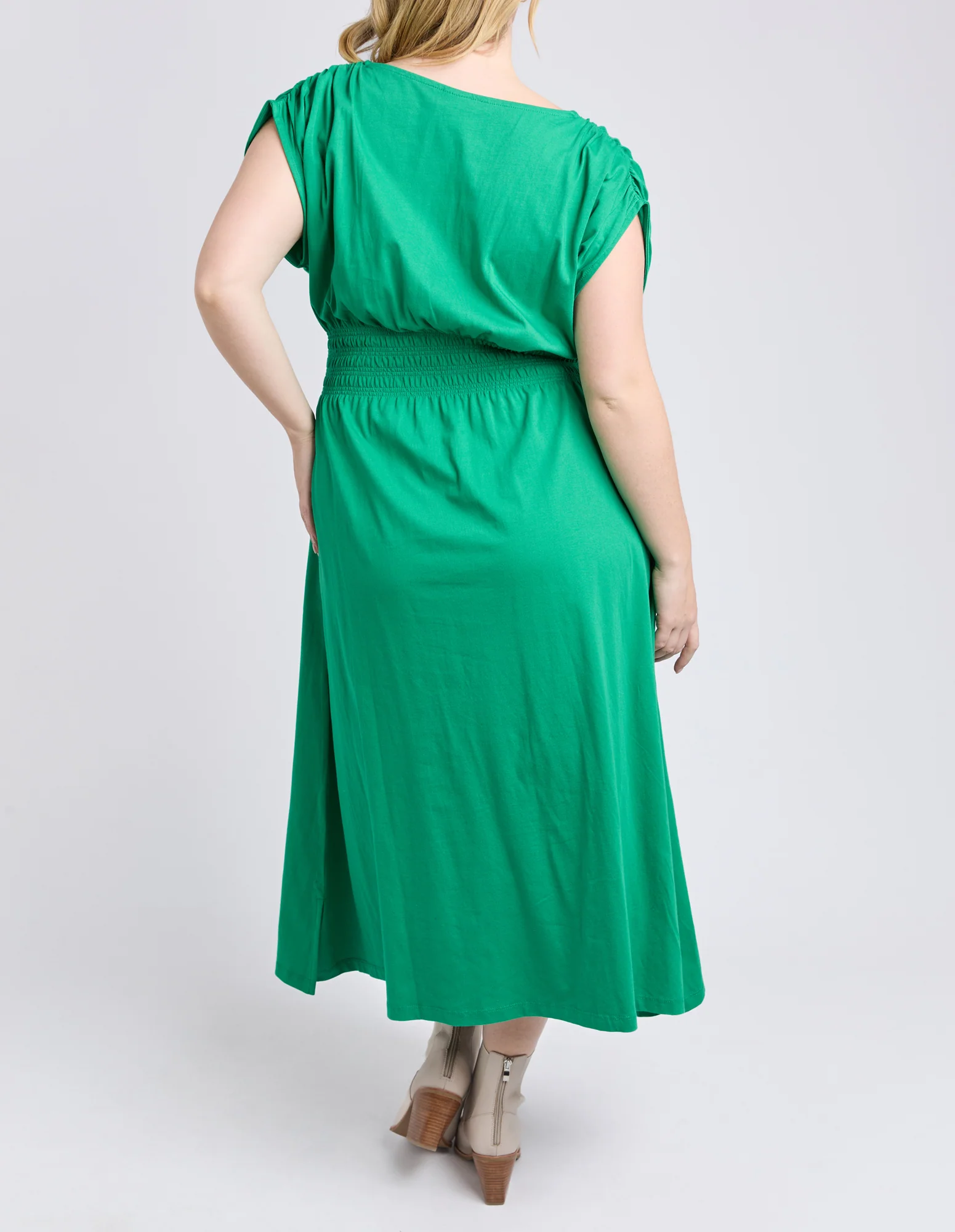 Elm Nelle Midi Dress Pine Green - Image 9