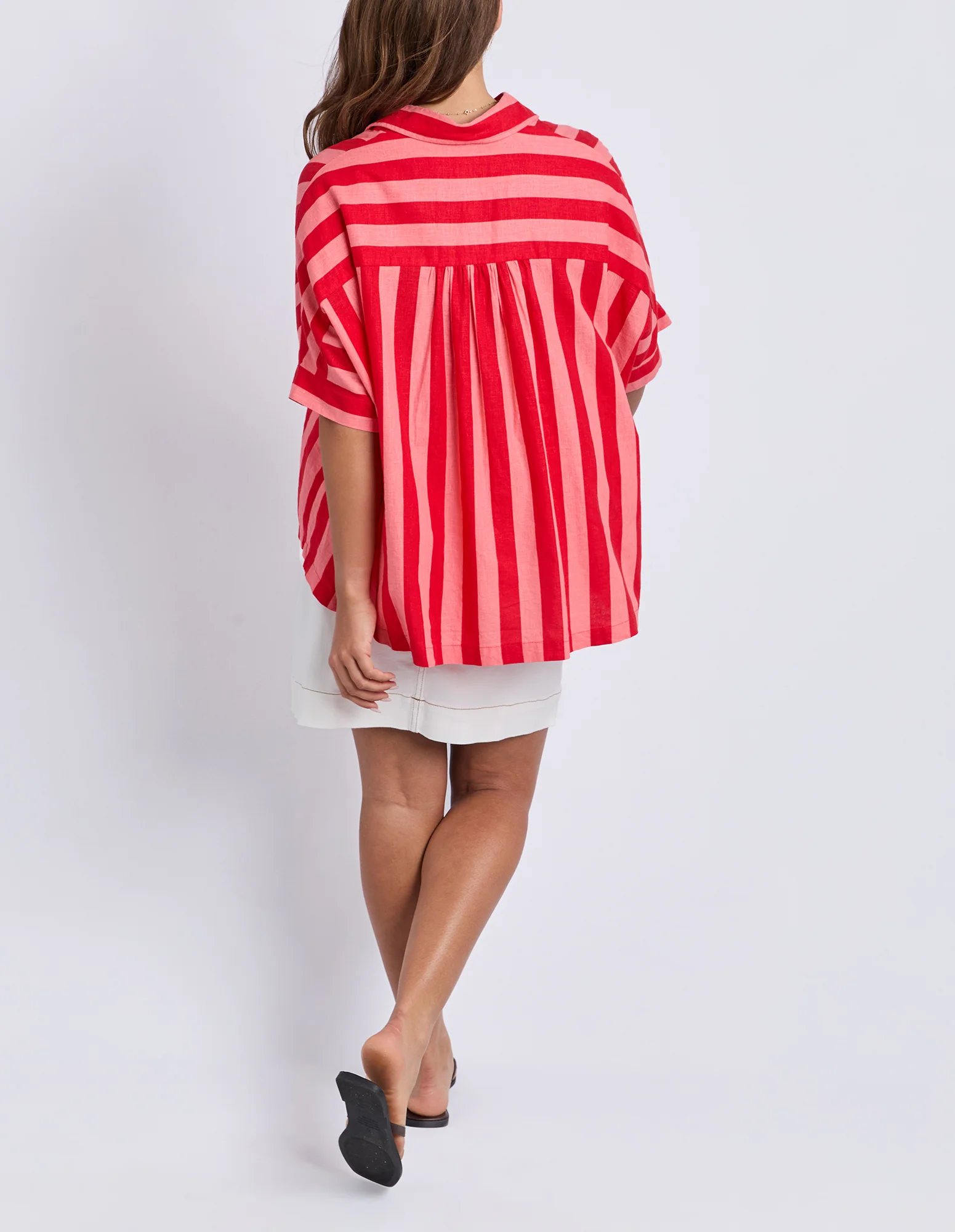 Elm Palermo Stripe Shirt Poppy - Image 8