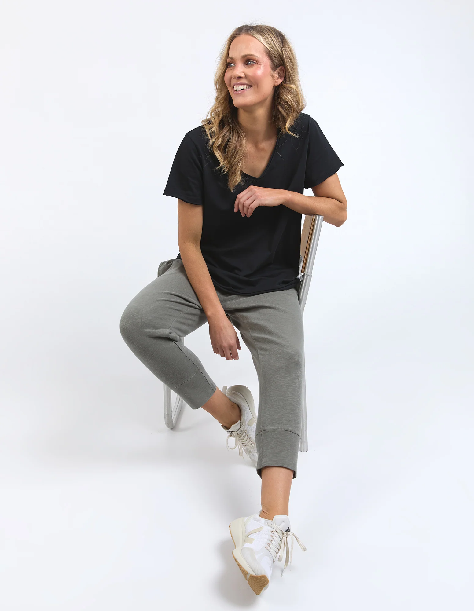 Elm Pima Vee Tee Black - Image 3