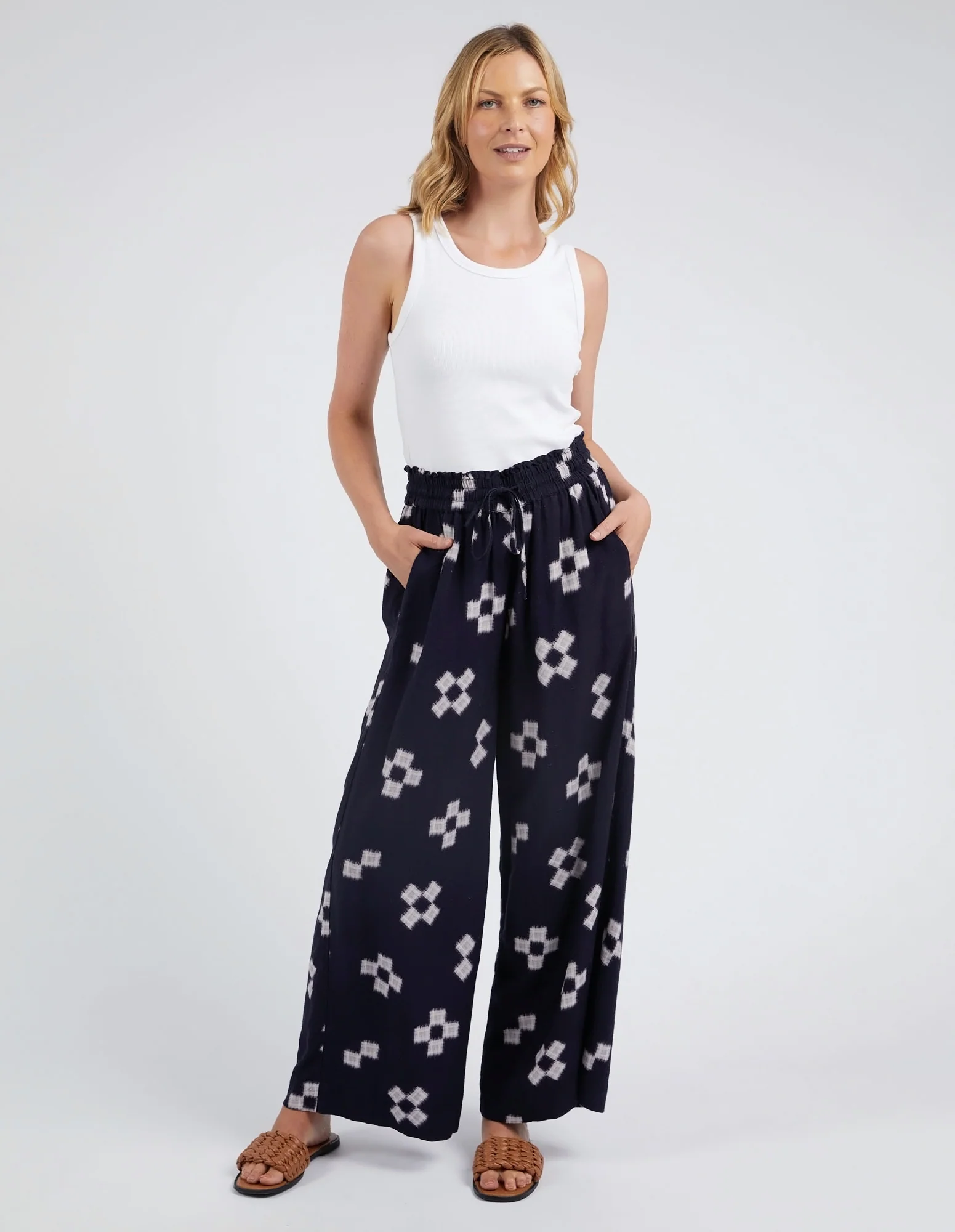 Elm Positano Pant Navy Print - Image 3