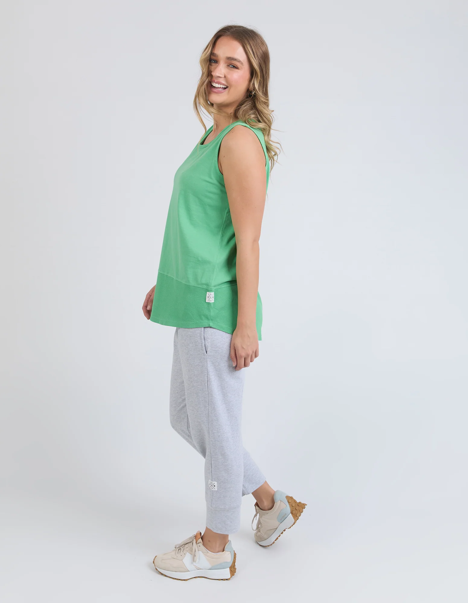 Elm Rib Tank Greenbriar - Image 4