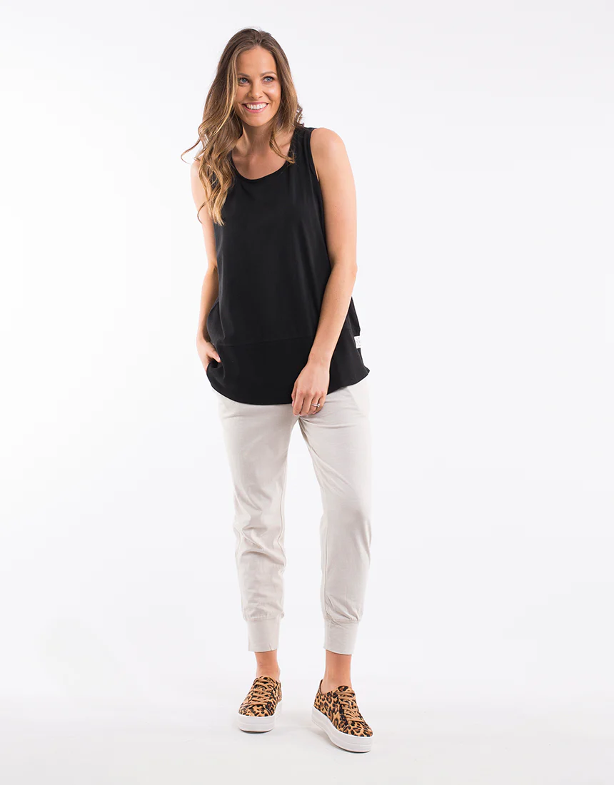 Elm Rib Tank Washed Black - Image 3