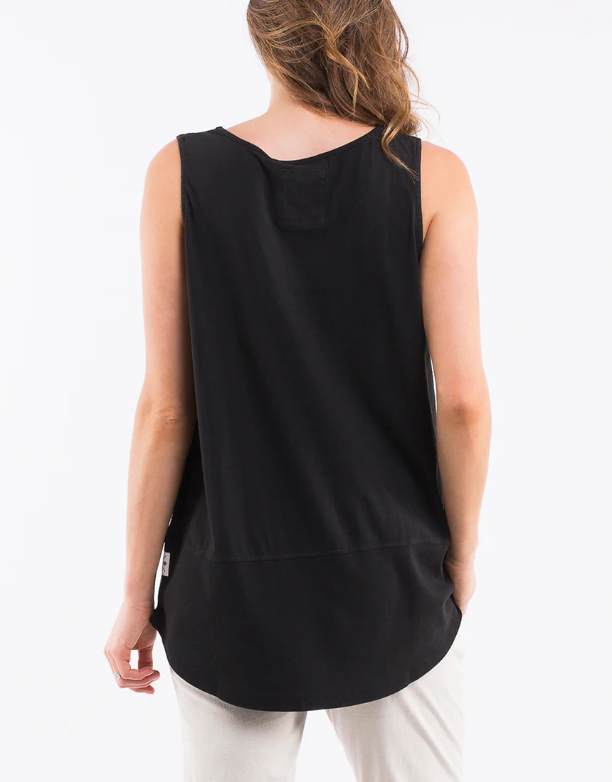 Elm Rib Tank Washed Black - Image 4