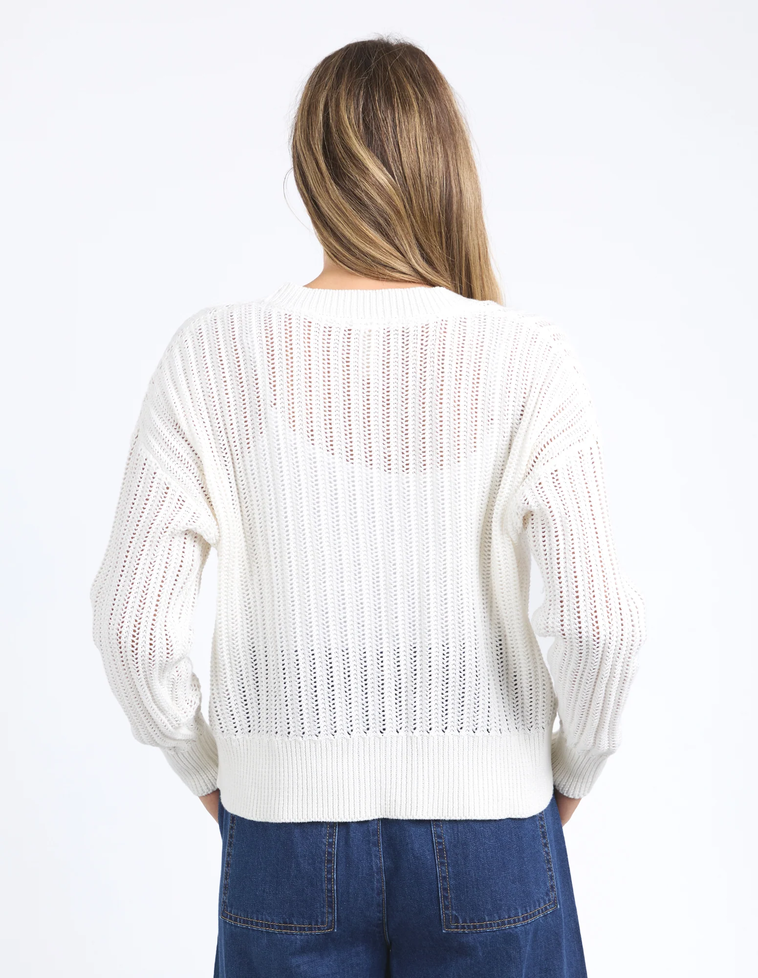 Elm Sasha Lightweight Cardi Marshmallow - Image 7