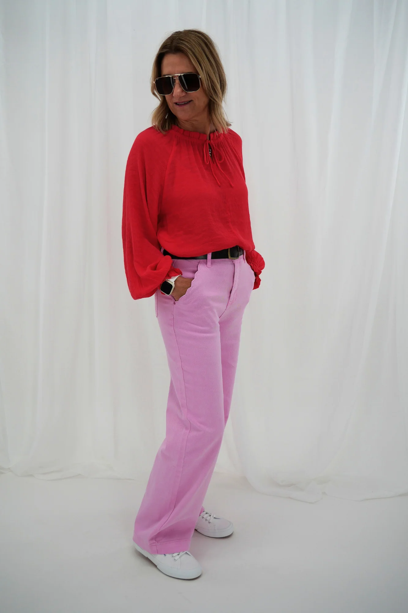 Elm Scallop Edge Jean Dusk Pink