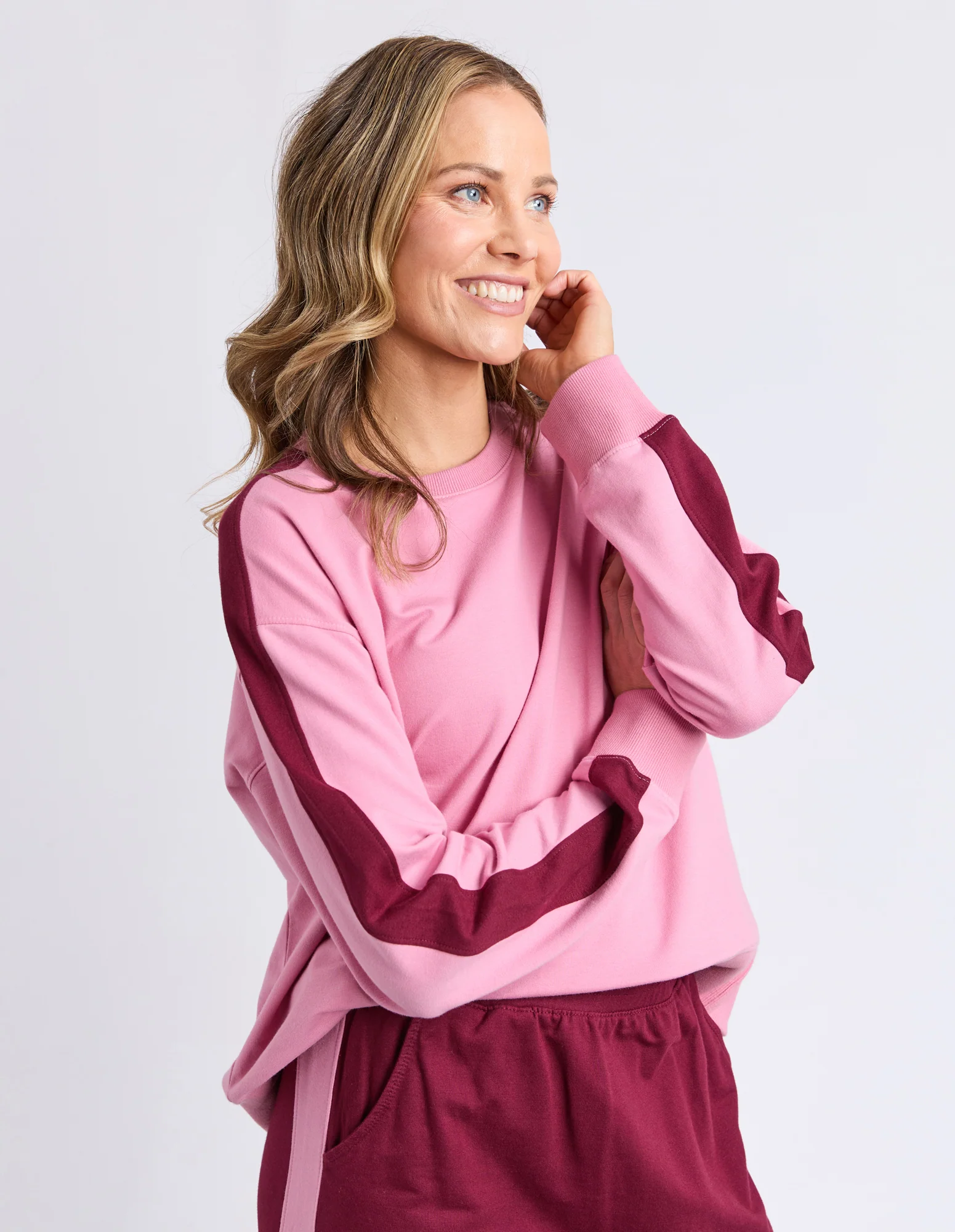 Elm Sloan Crew Quartz Pink