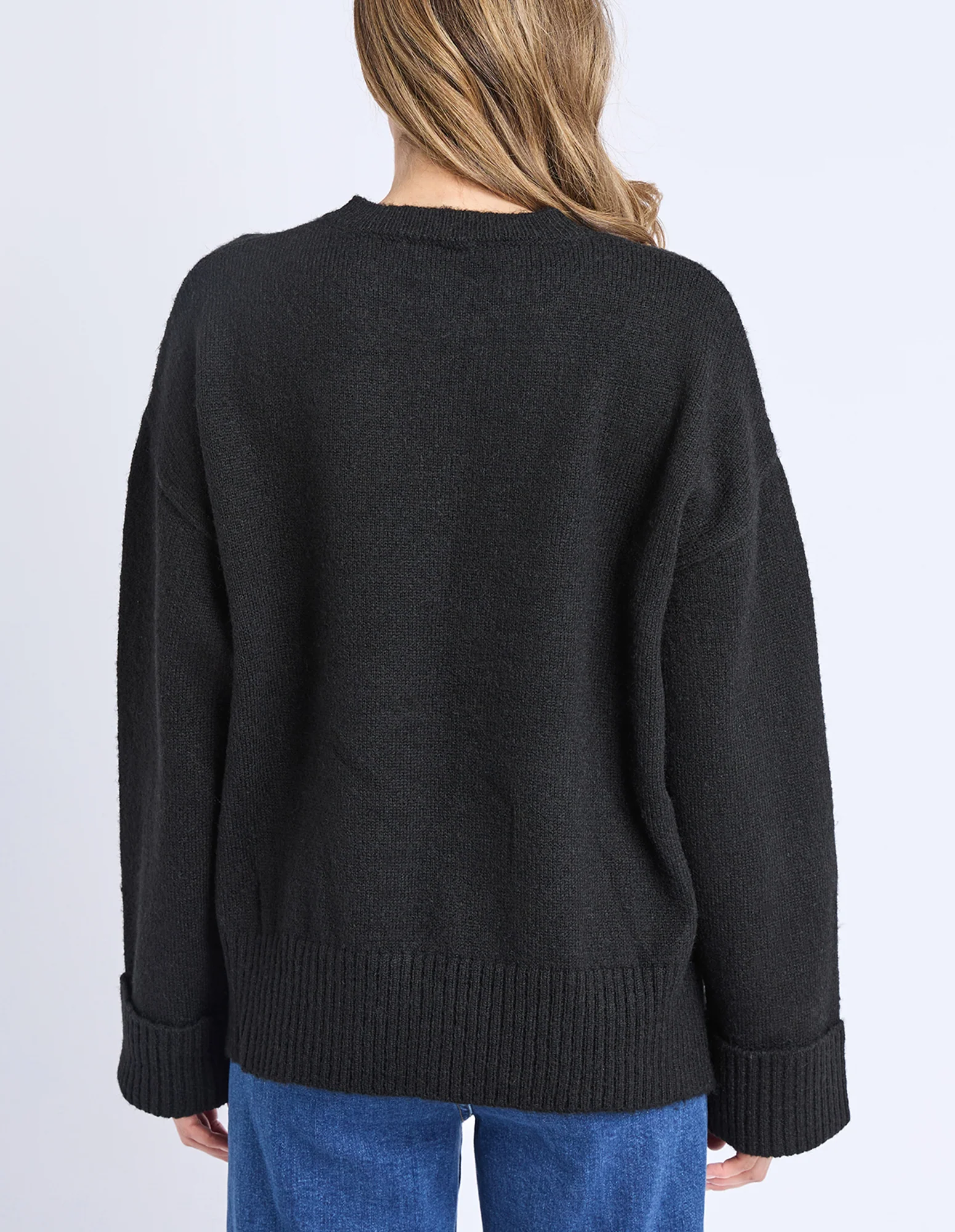 Elm Star Intersia Knit Black - Image 7