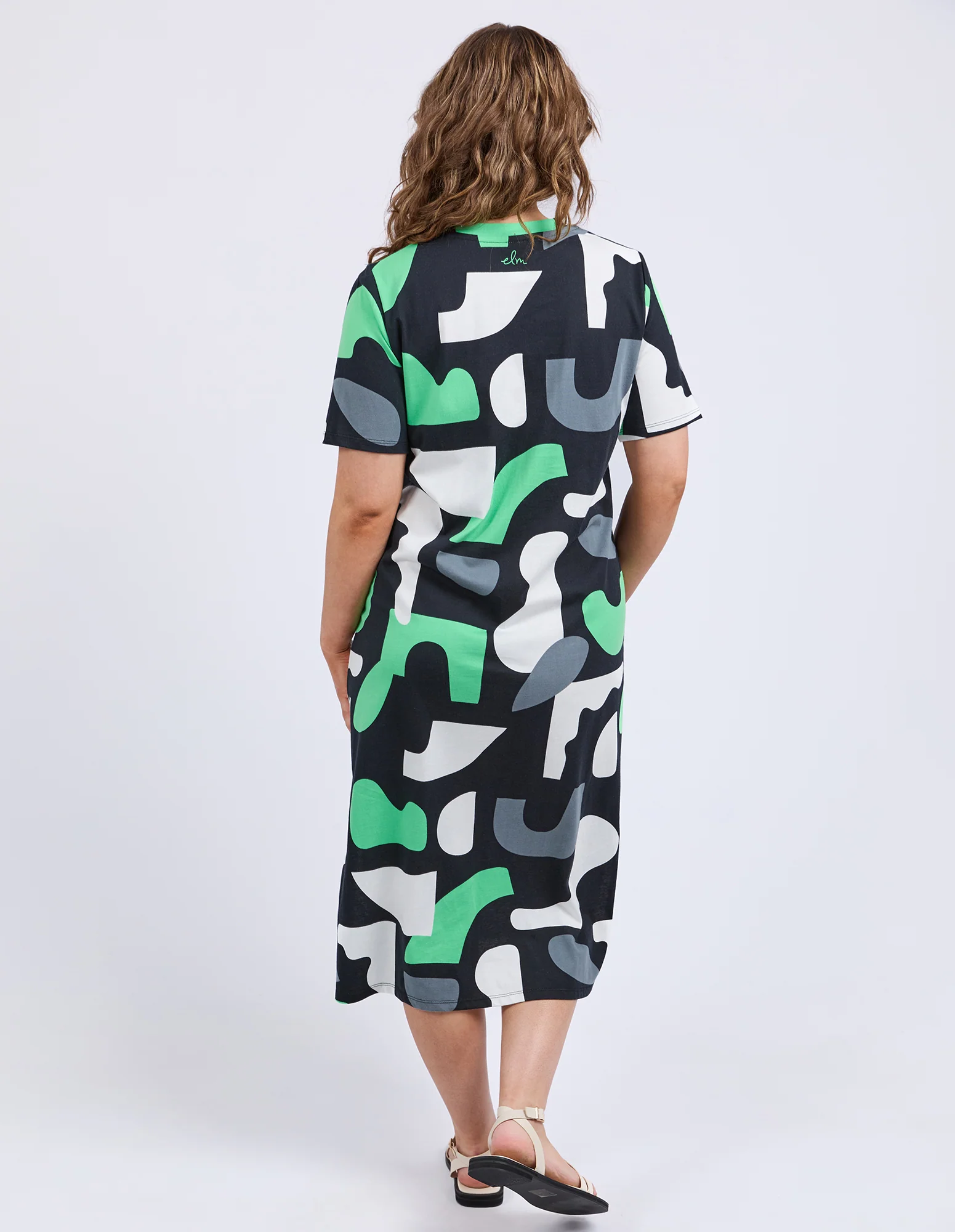 Elm Stijl Dress Abstract Yardage Print - Image 7