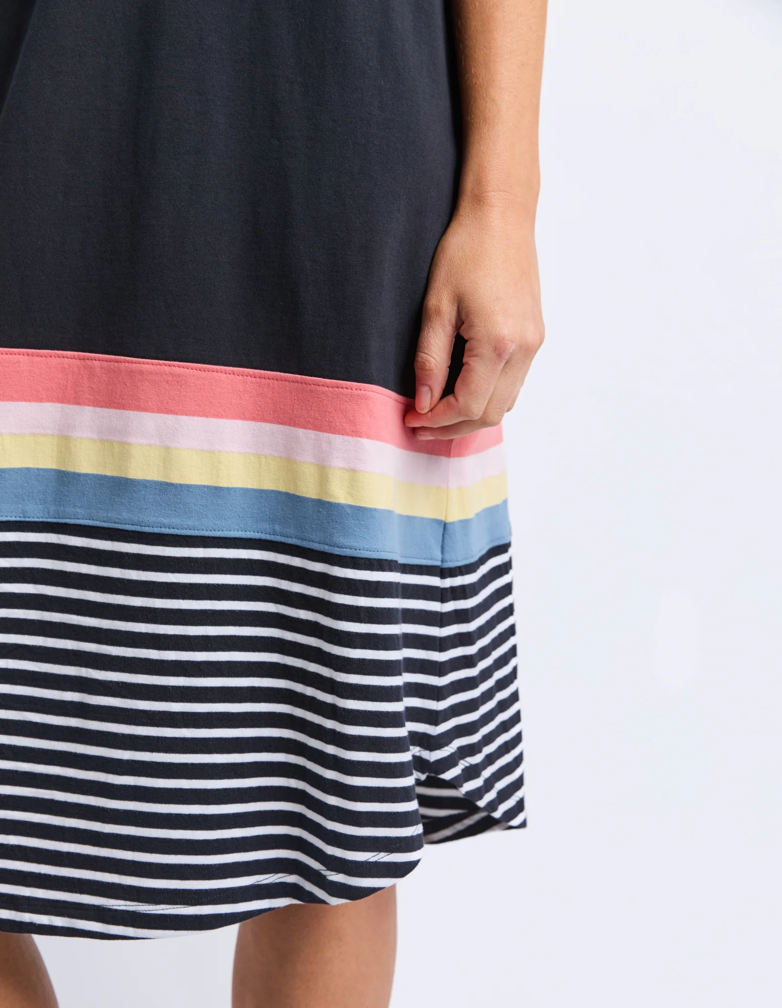 Elm Terra Tee Dress Washed Black - Image 5
