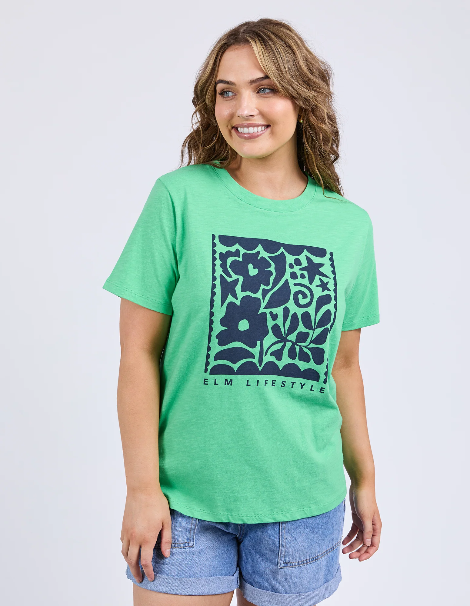 Elm Winona Tee Spring Green - Image 2