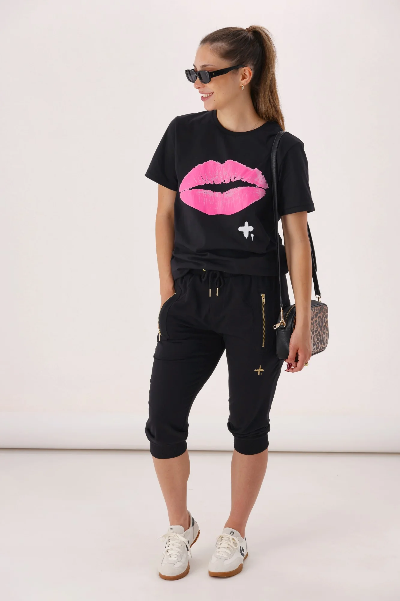 Federation Cut Trackies Lil Plus Black With Gold Zips