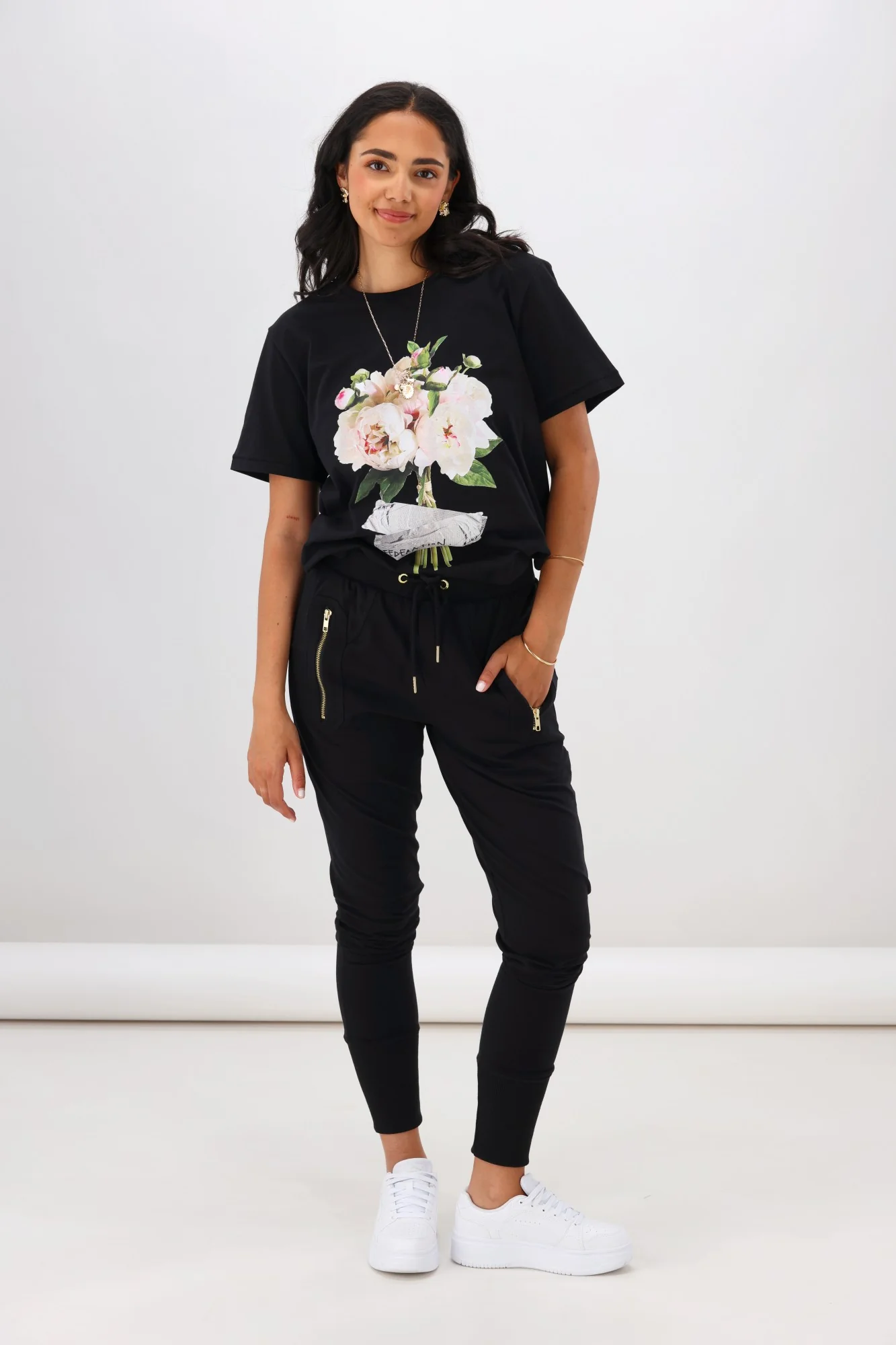 Federation Escape Trackies Black With Gold Zips - Image 4