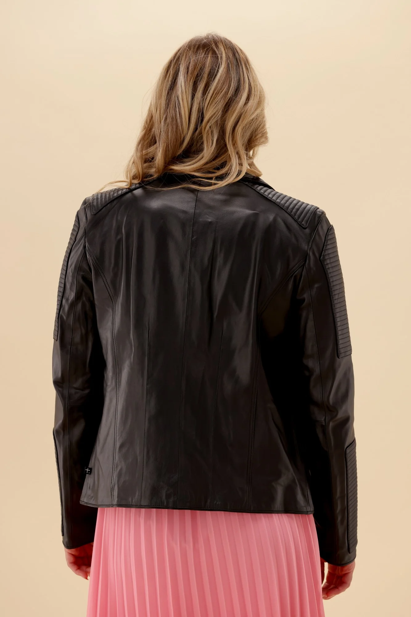 Federation Knew Leather Jacket Black/Silver - Image 7