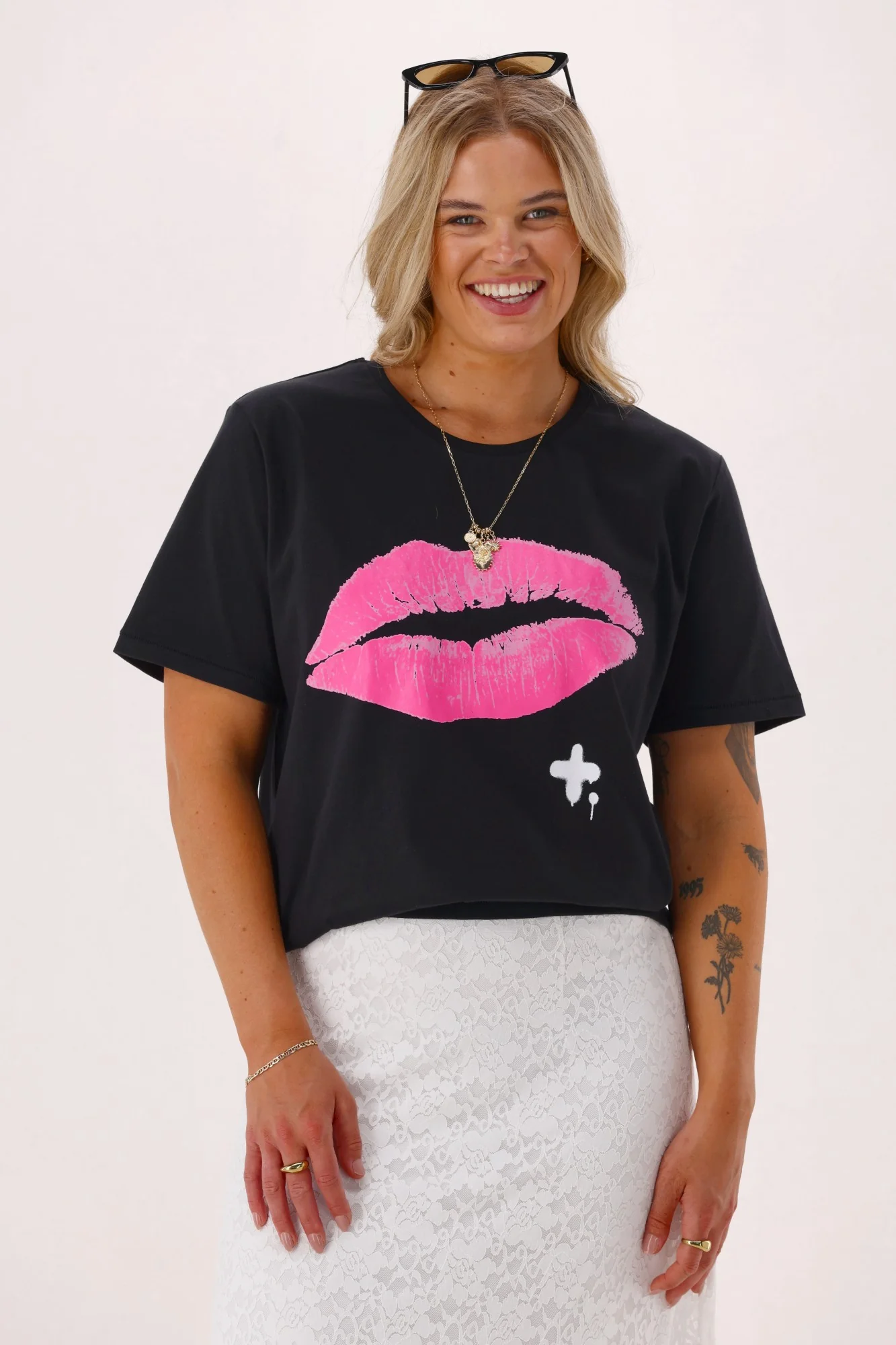 Federation Rush Tee Lips Black - Image 2