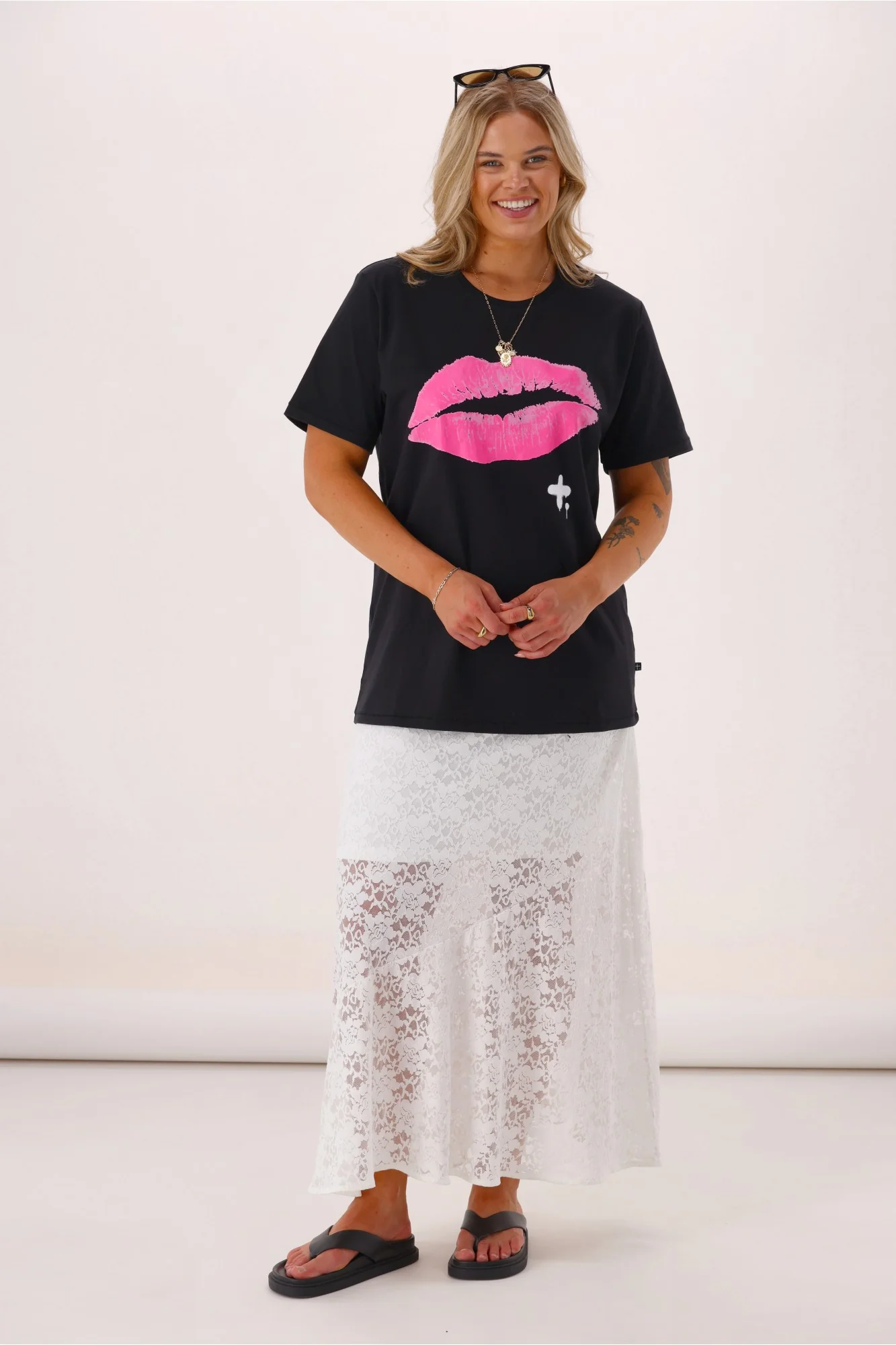 Federation Rush Tee Lips Black - Image 5