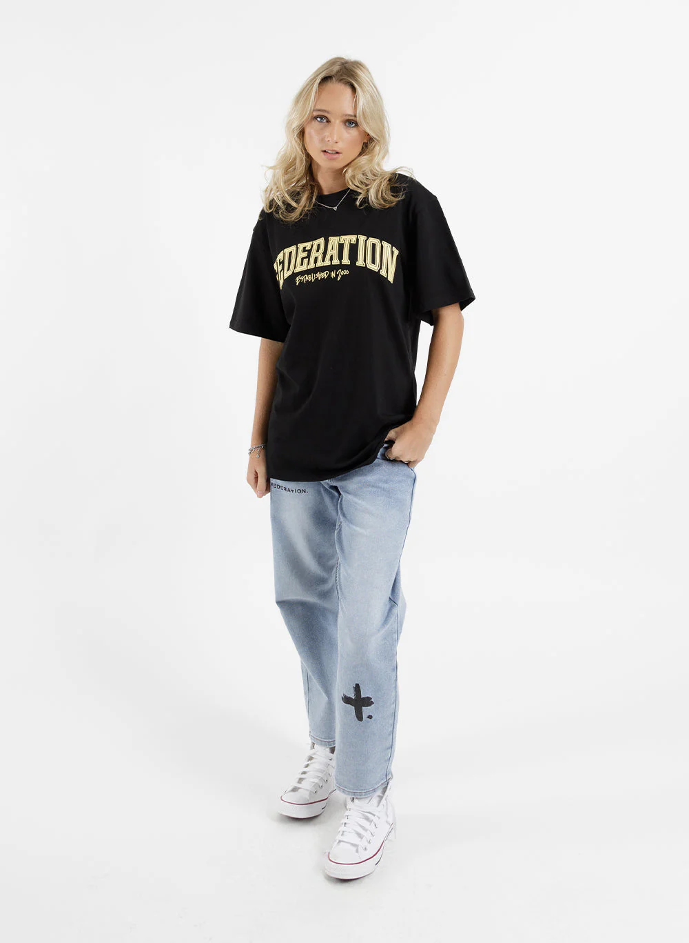 Federation Take it Easy Jean Washed Blue - Image 2