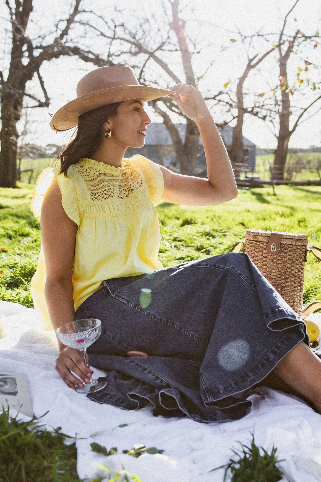 Foxwood Adelyn Top Lemon