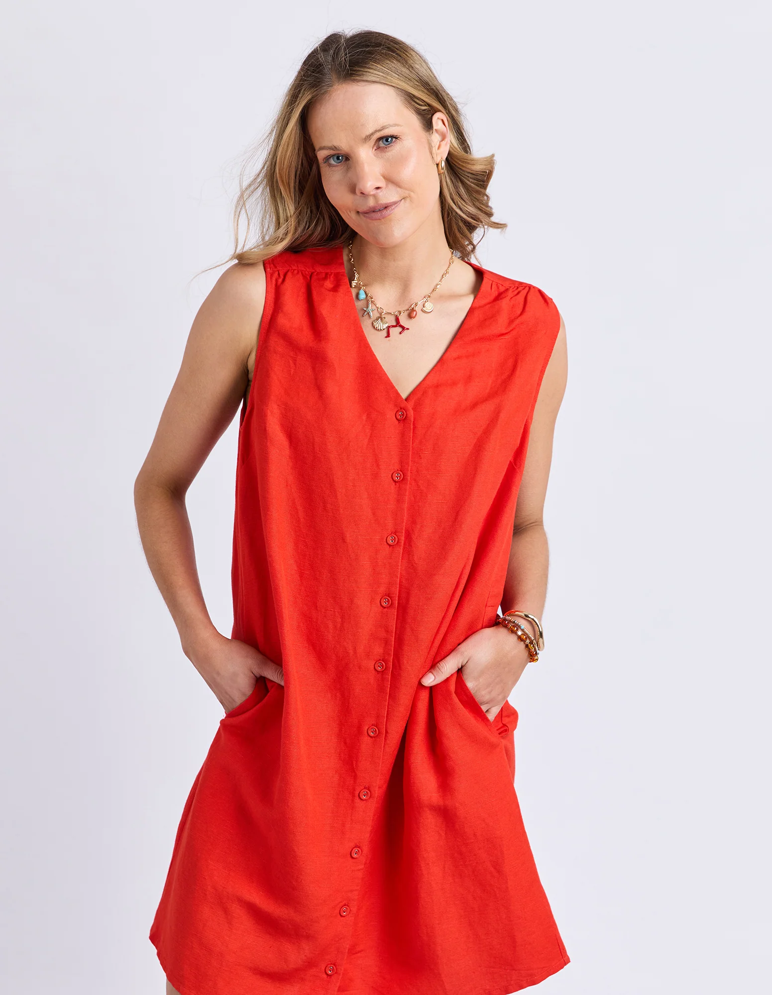 Foxwood Anara Dress Tangelo - Image 2