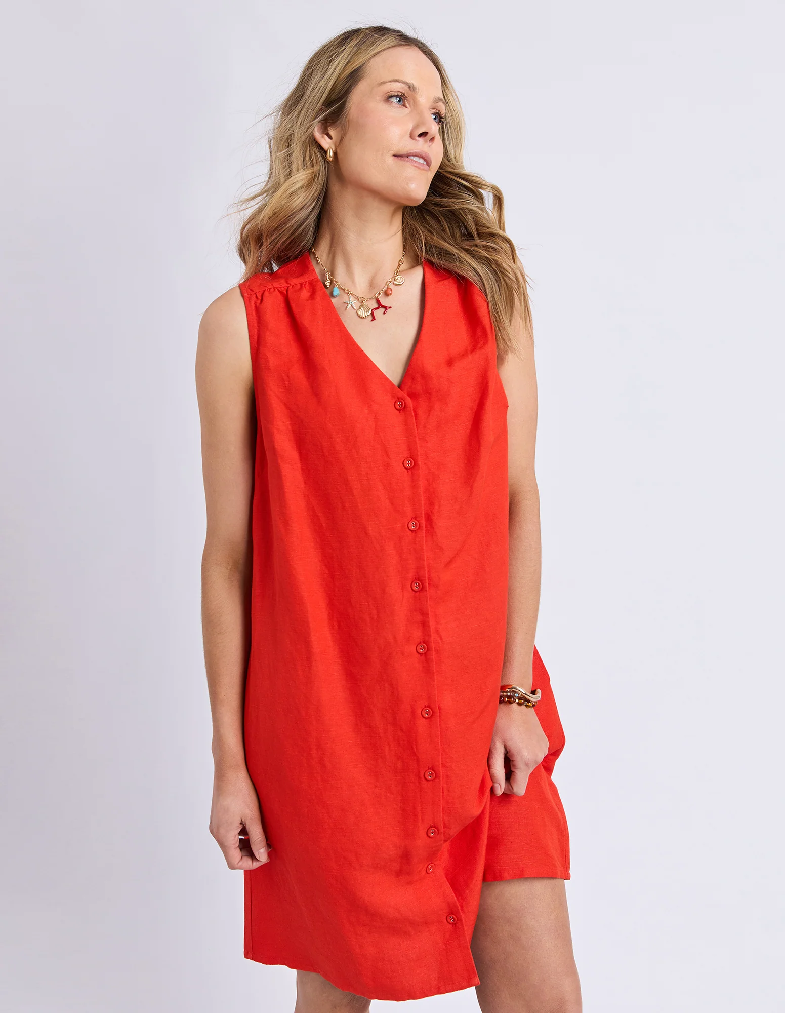 Foxwood Anara Dress Tangelo - Image 4