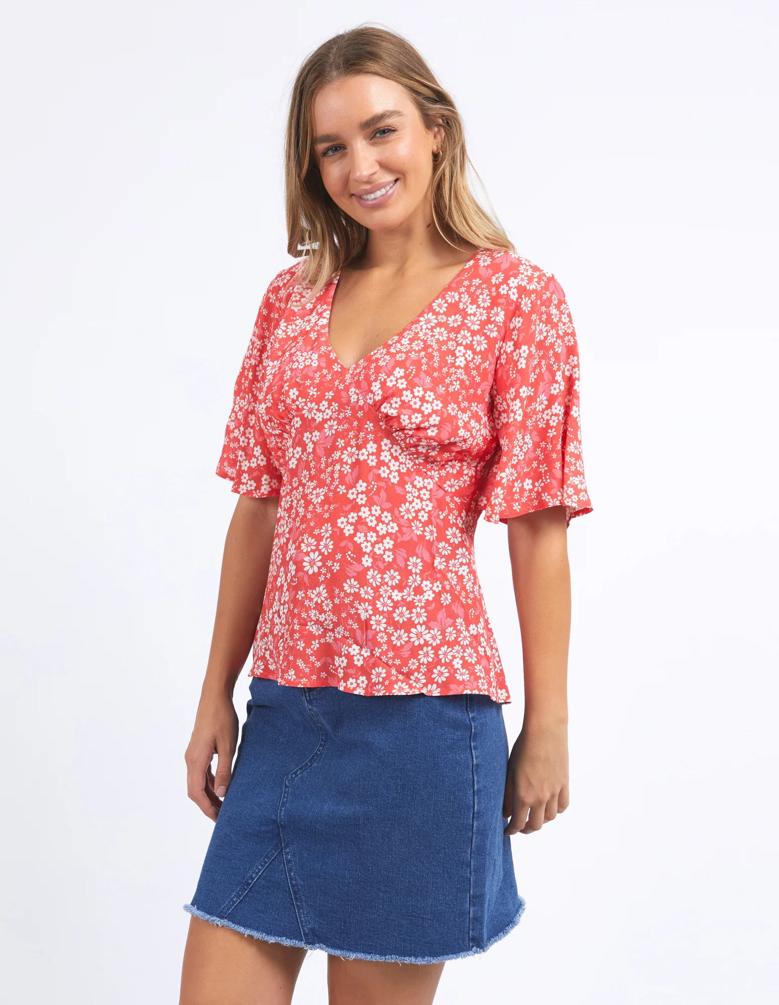 Foxwood Ankara Top Floral Print - Image 3