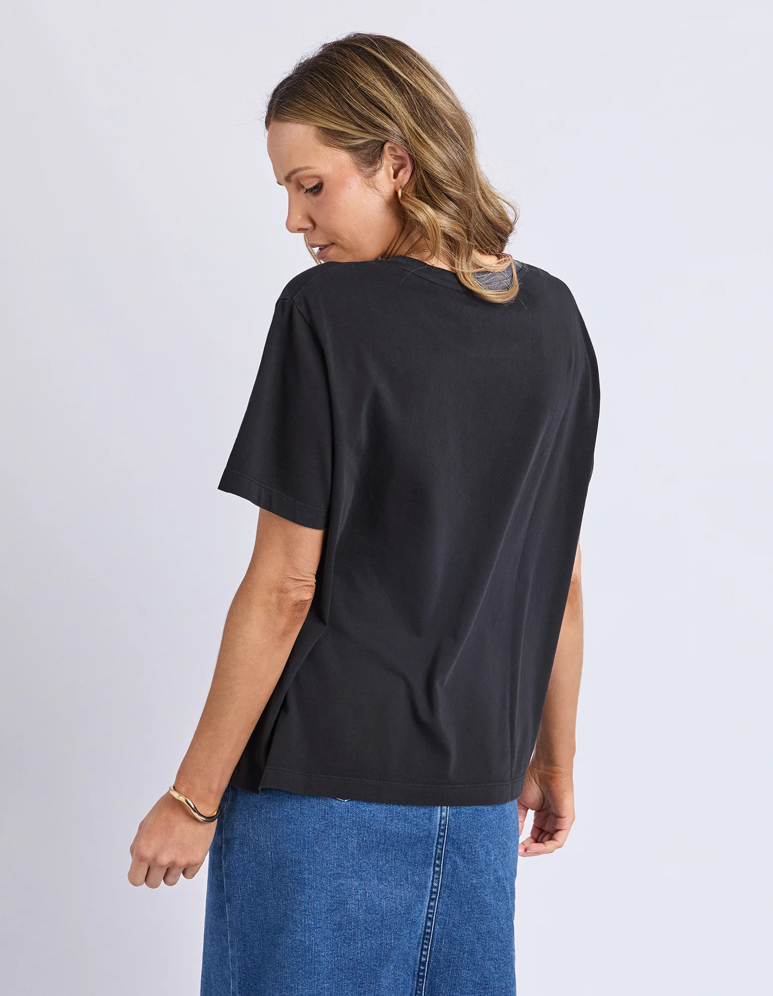 Foxwood Arancia Tee Washed Black - Image 6