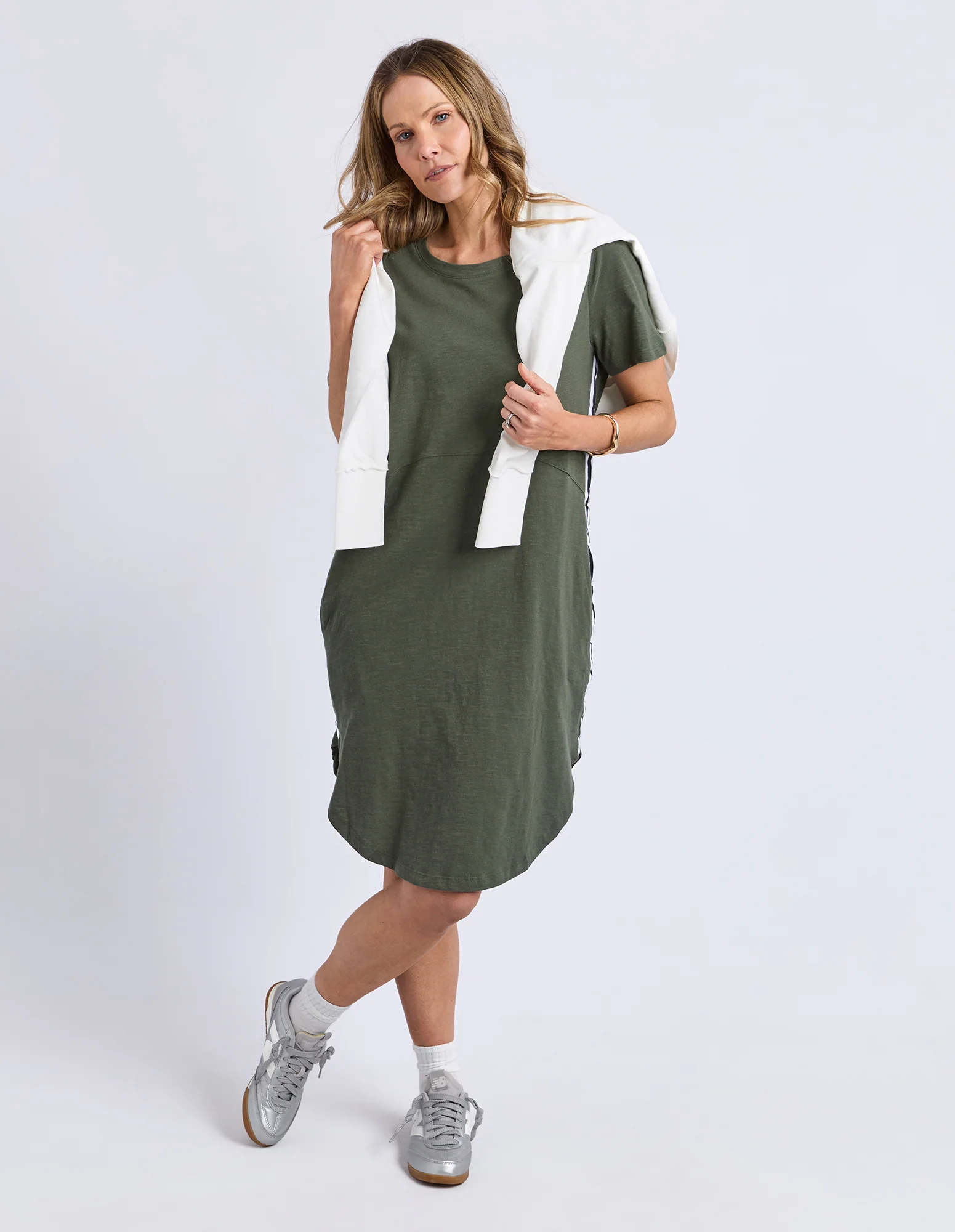 Foxwood Bay Tape Dress Khaki