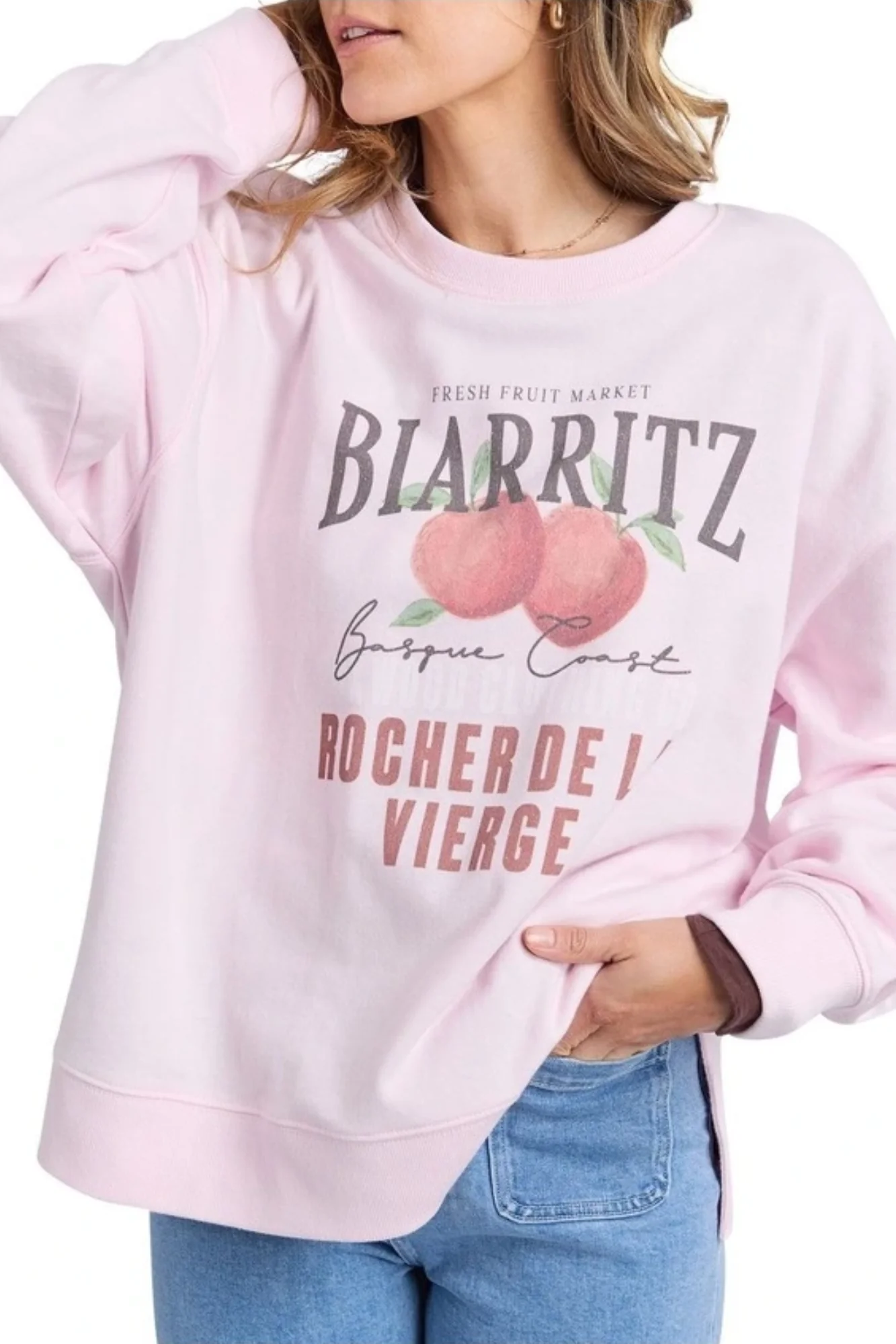 Foxwood Biarritz Crew Pale Pink - Image 3