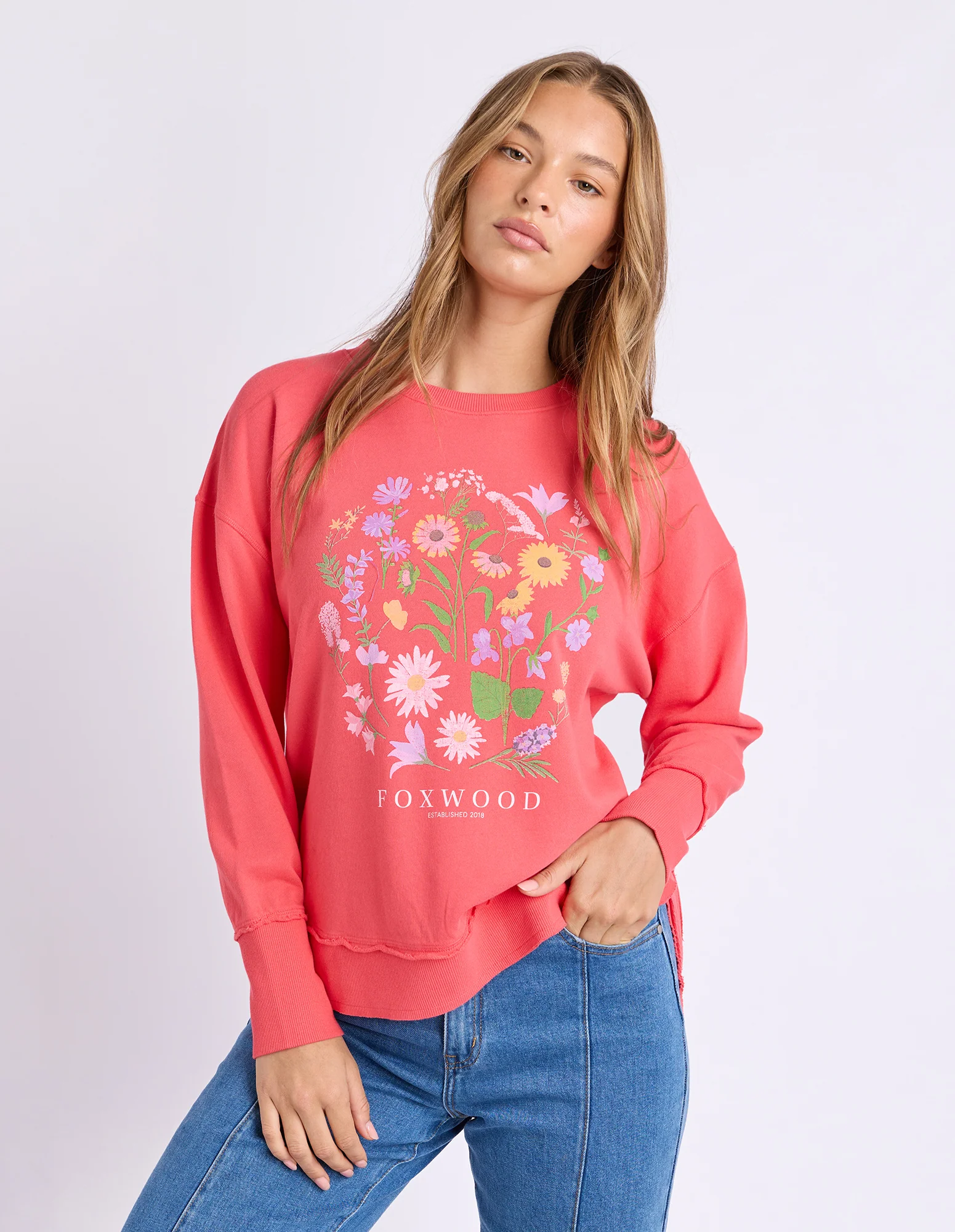 Foxwood Bloom Pop Jumper Raspberry