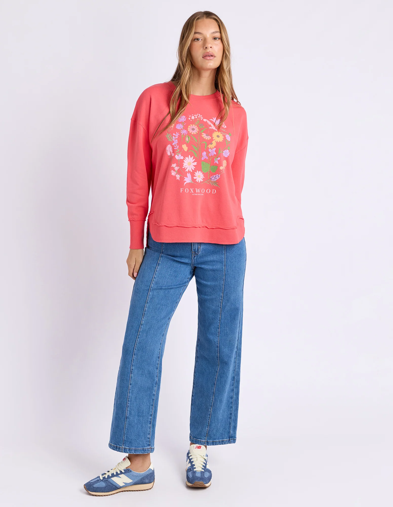 Foxwood Bloom Pop Jumper Raspberry - Image 3