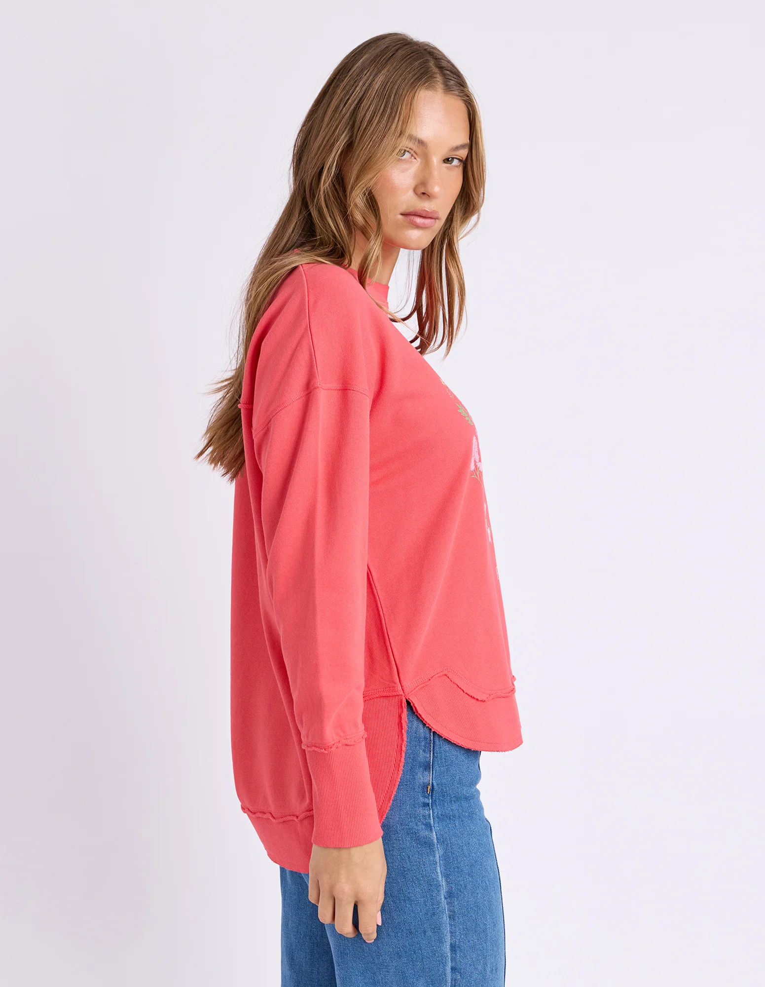 Foxwood Bloom Pop Jumper Raspberry - Image 4