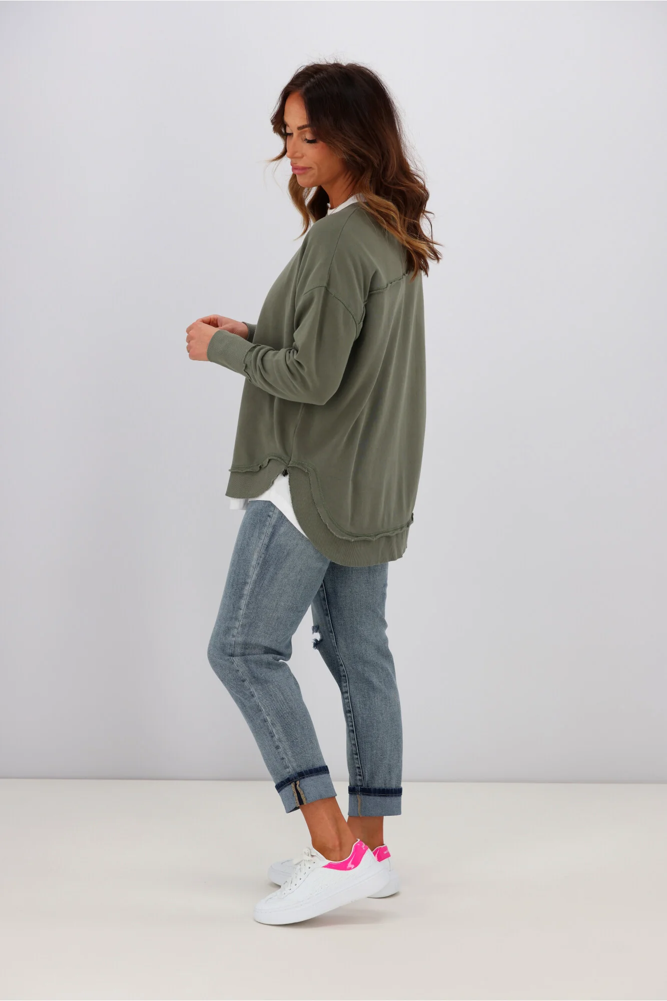 Foxwood Delilah Crew Khaki - Image 5