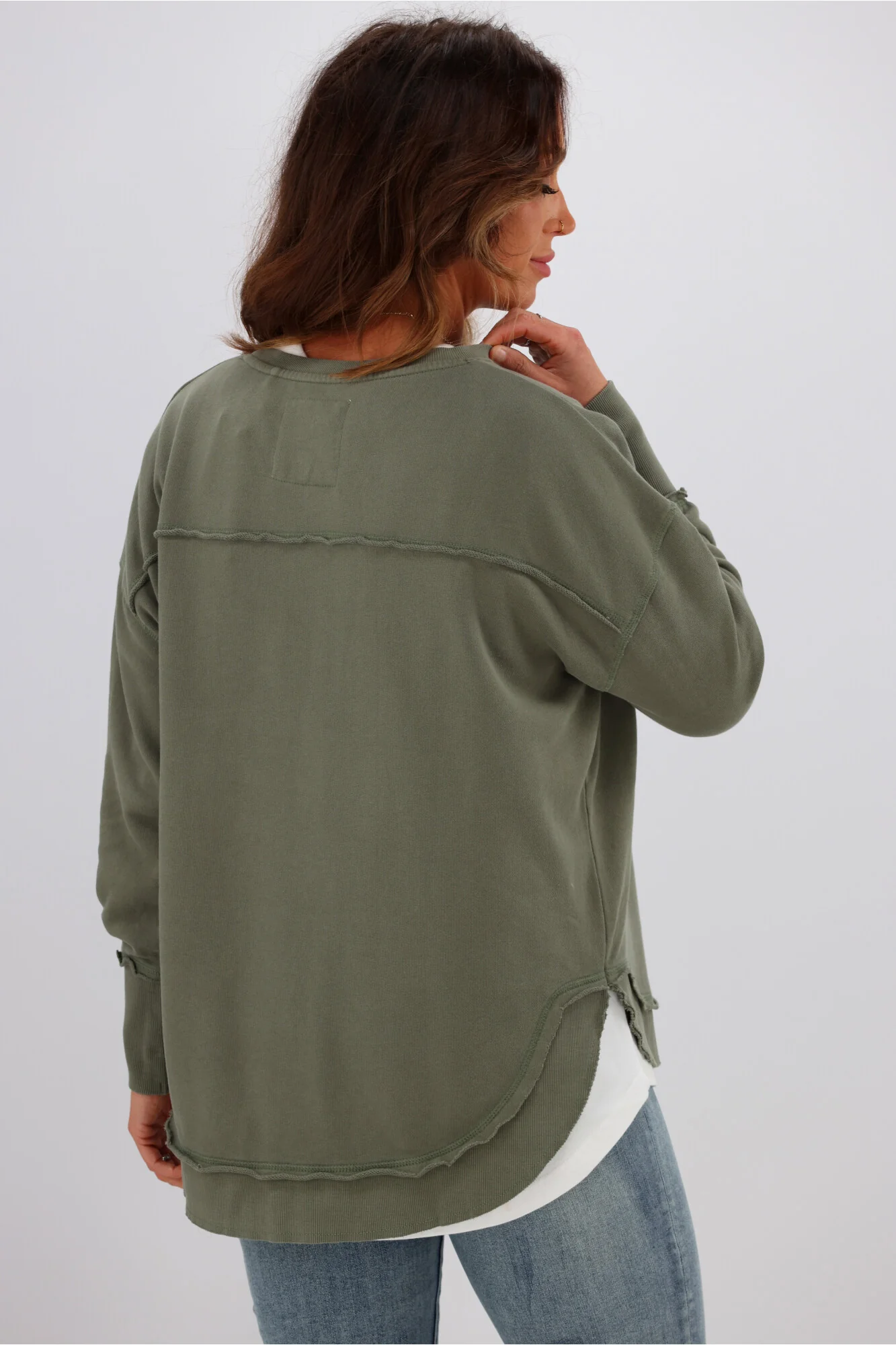 Foxwood Delilah Crew Khaki - Image 6
