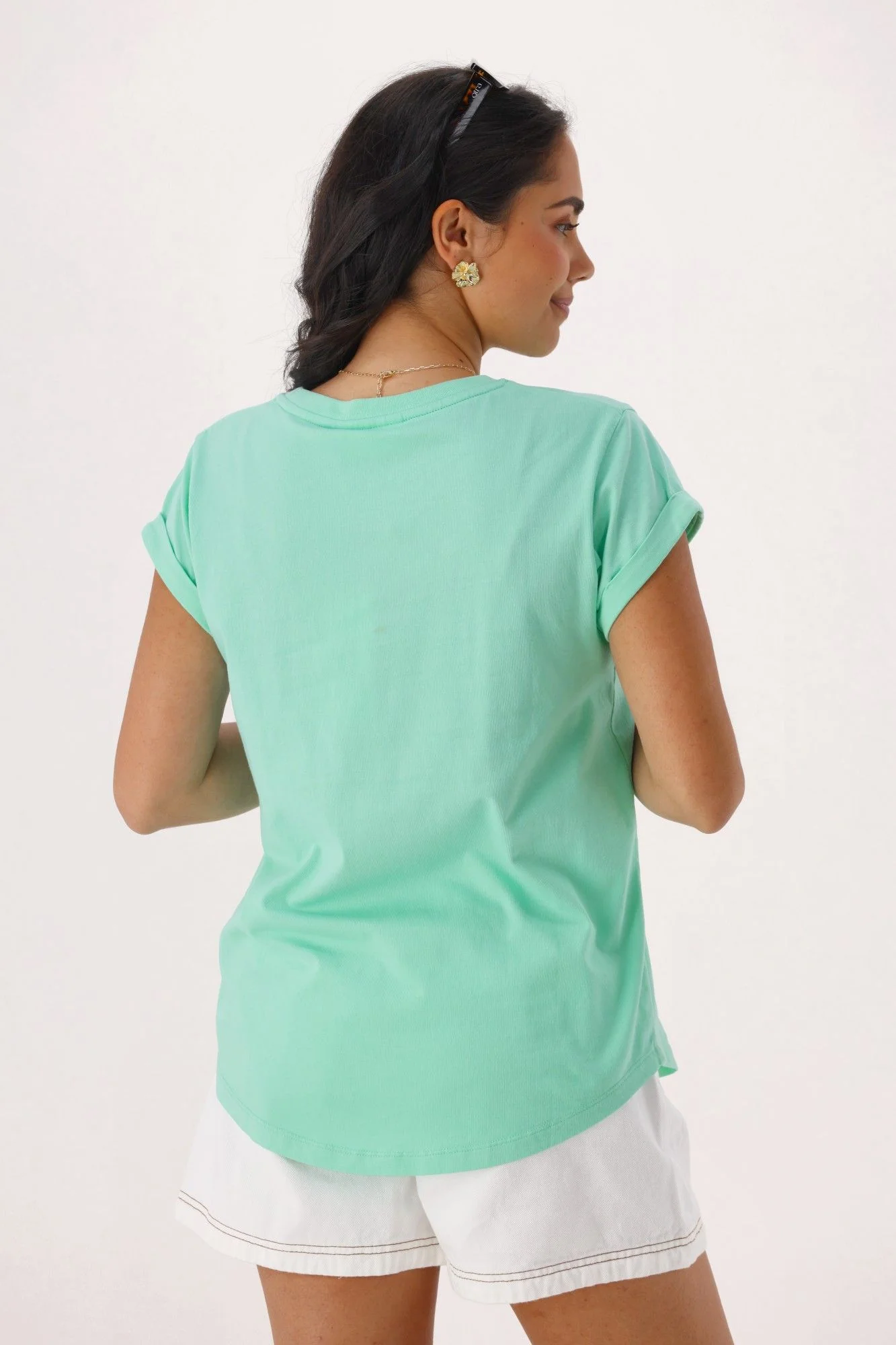 Foxwood Effortless Tee Neon Mint - Image 3