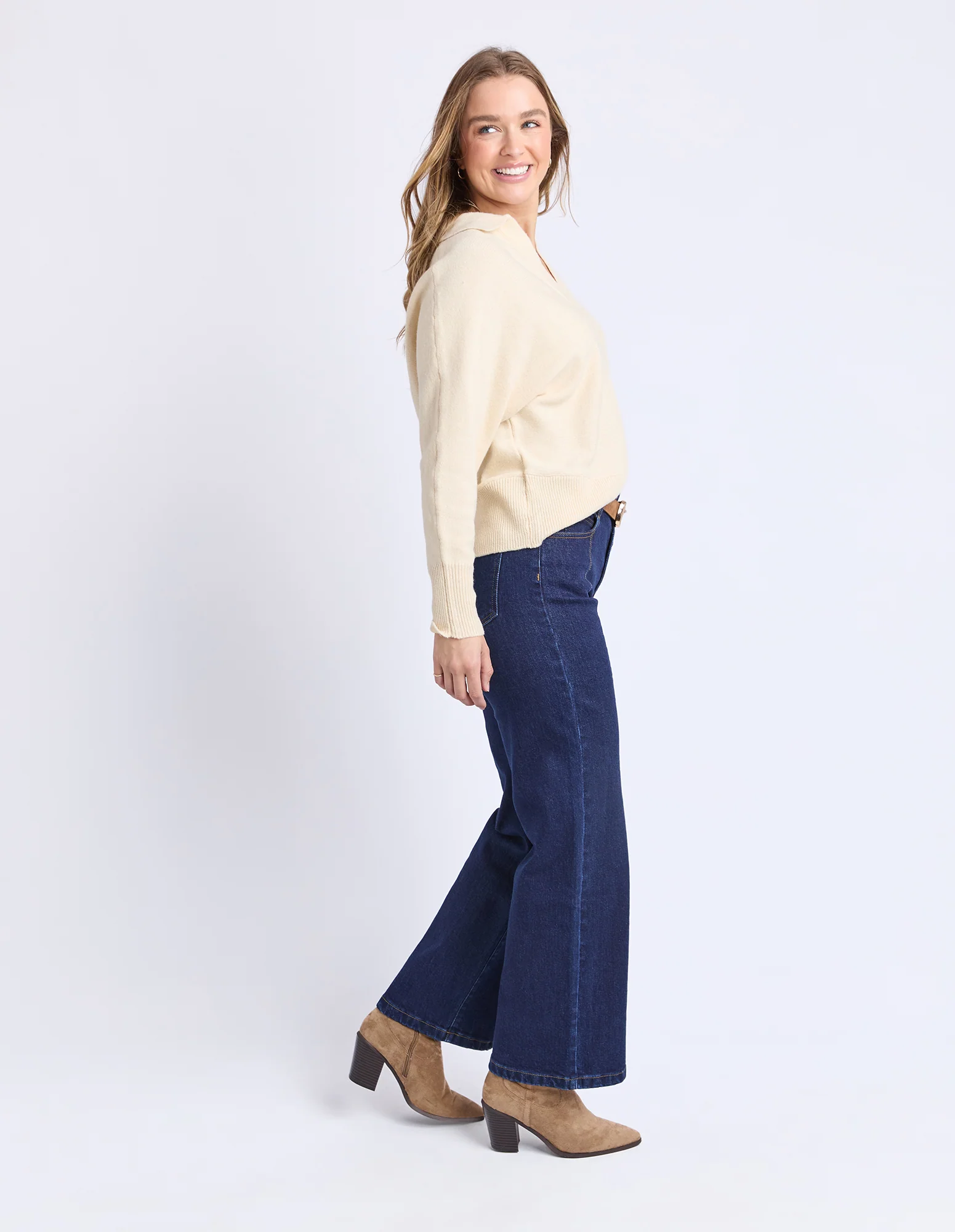 Foxwood Elea Knit Polo Egg Shell - Image 6