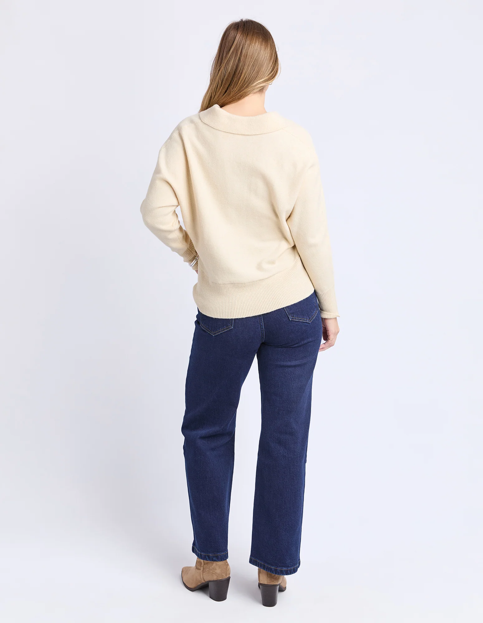 Foxwood Elea Knit Polo Egg Shell - Image 7