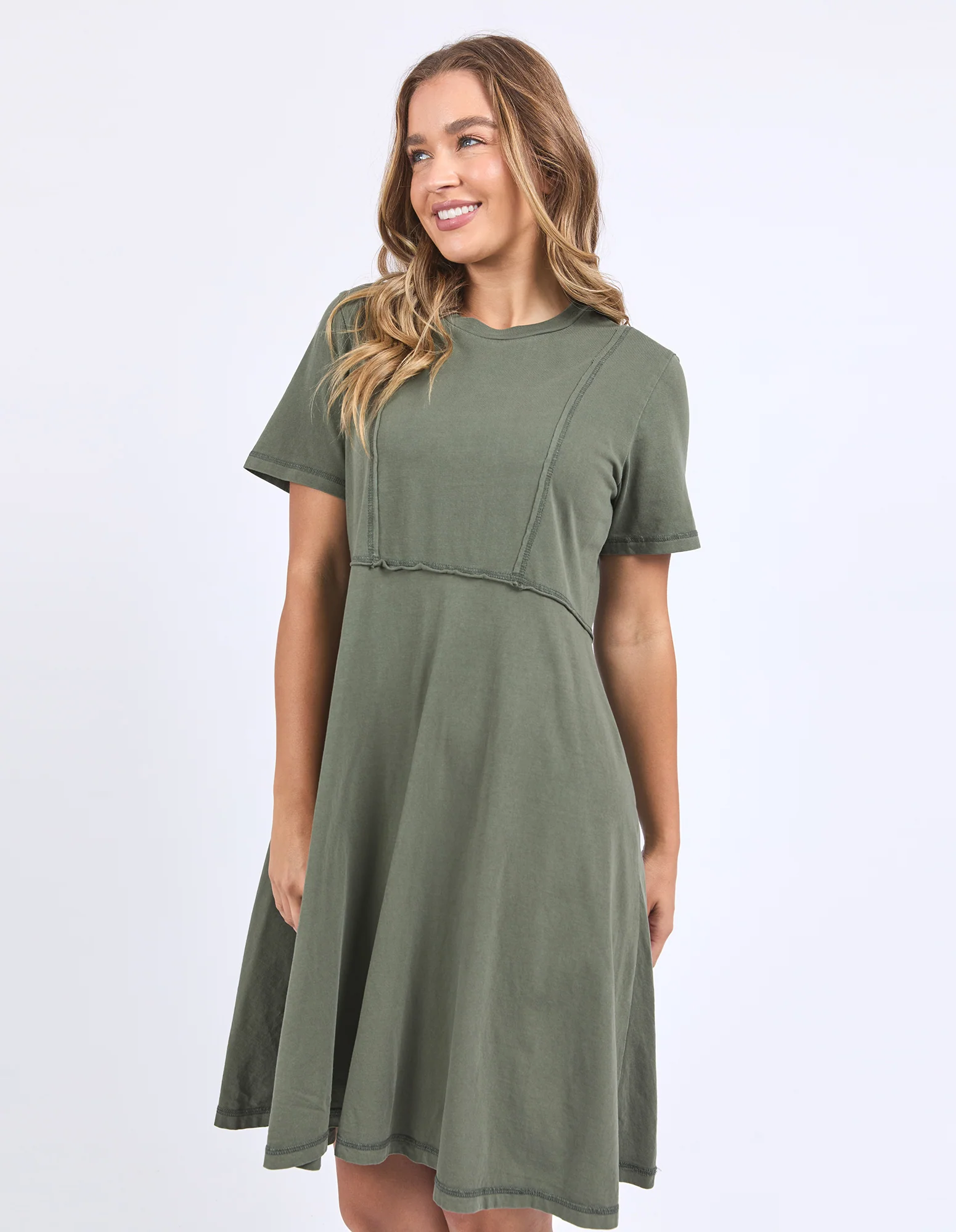 Foxwood Eva Dress Khaki - Image 5