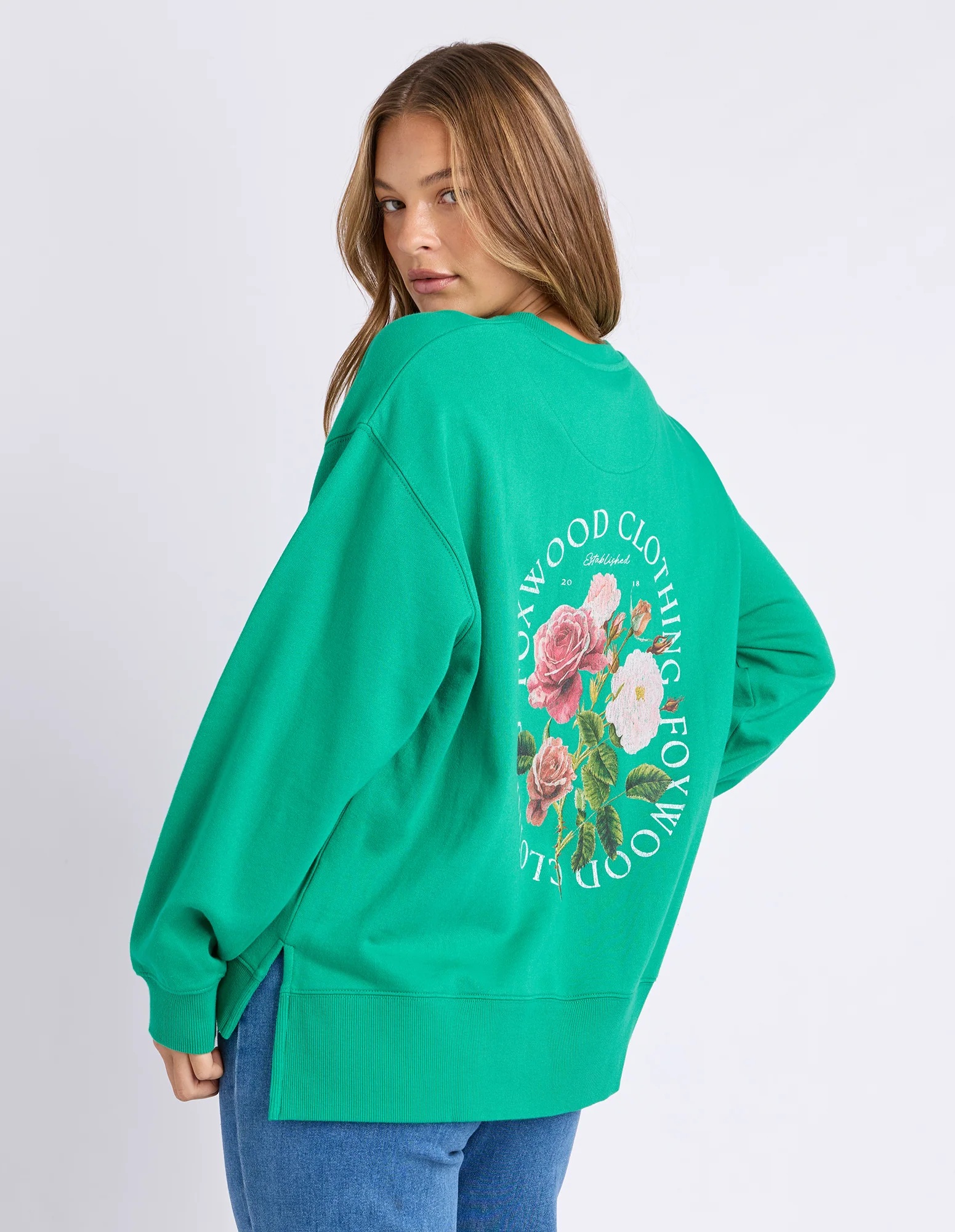 Foxwood Flora Couture Bright Jumper Green