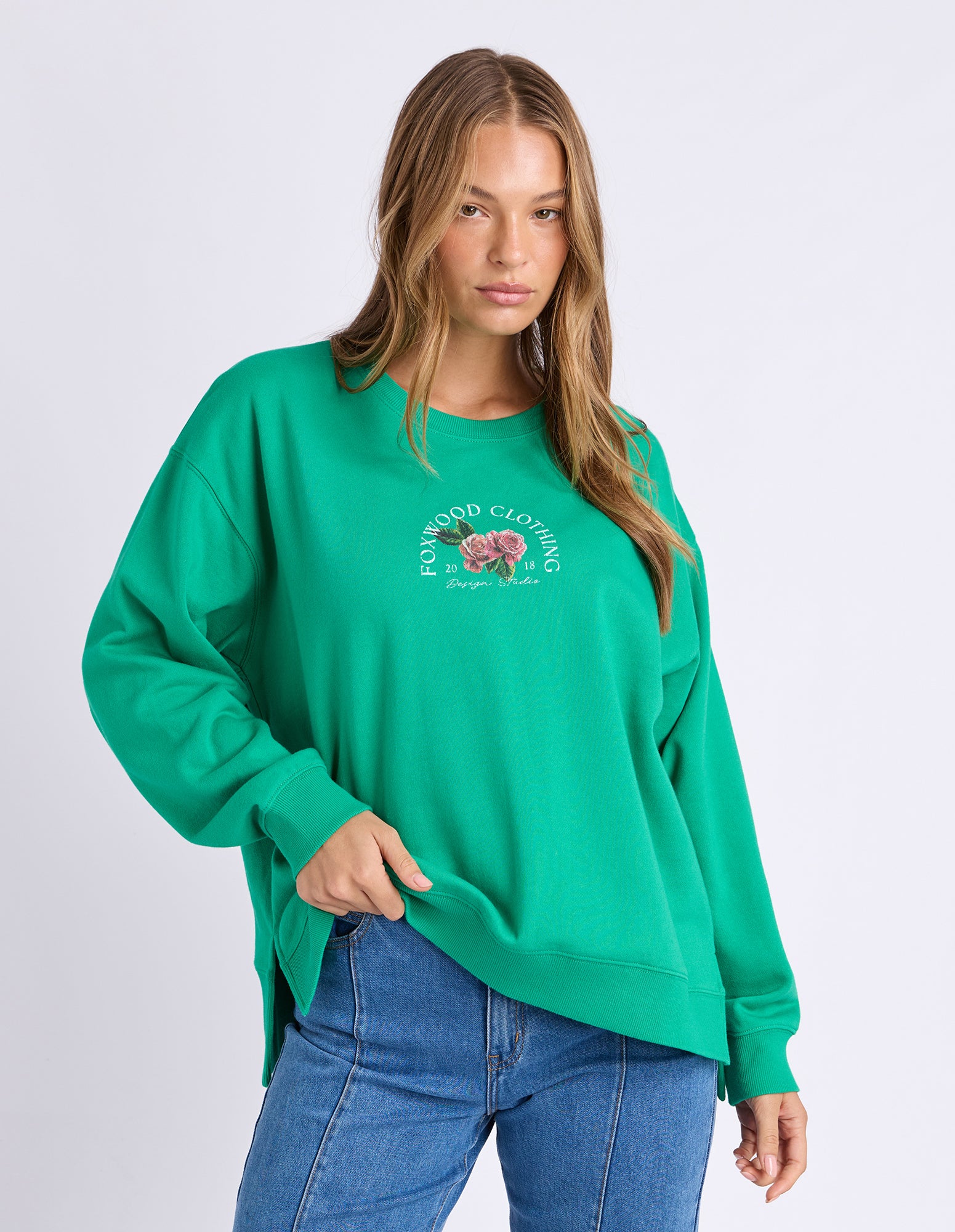 Foxwood Flora Couture Bright Jumper Green - Image 2