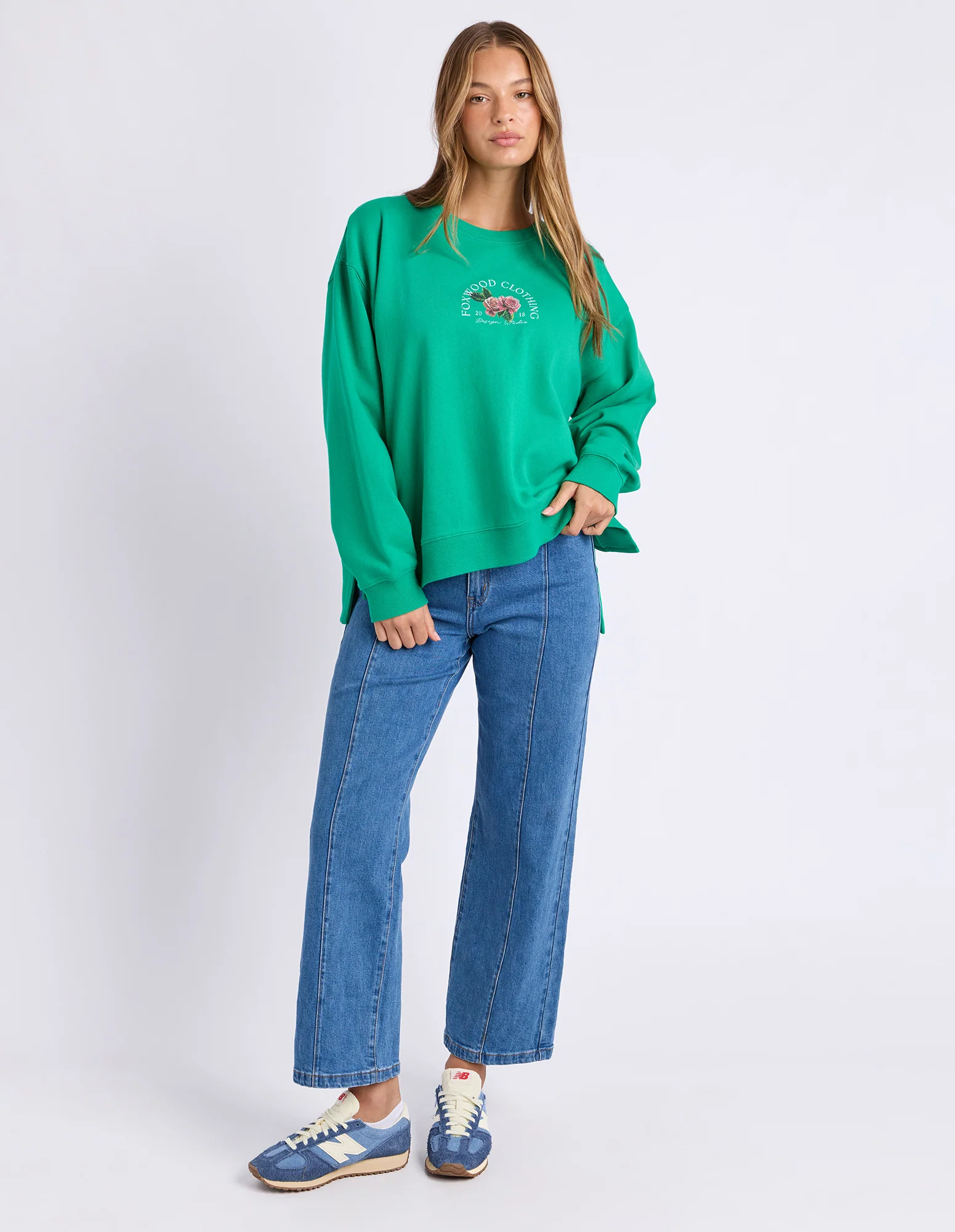 Foxwood Flora Couture Bright Jumper Green - Image 3
