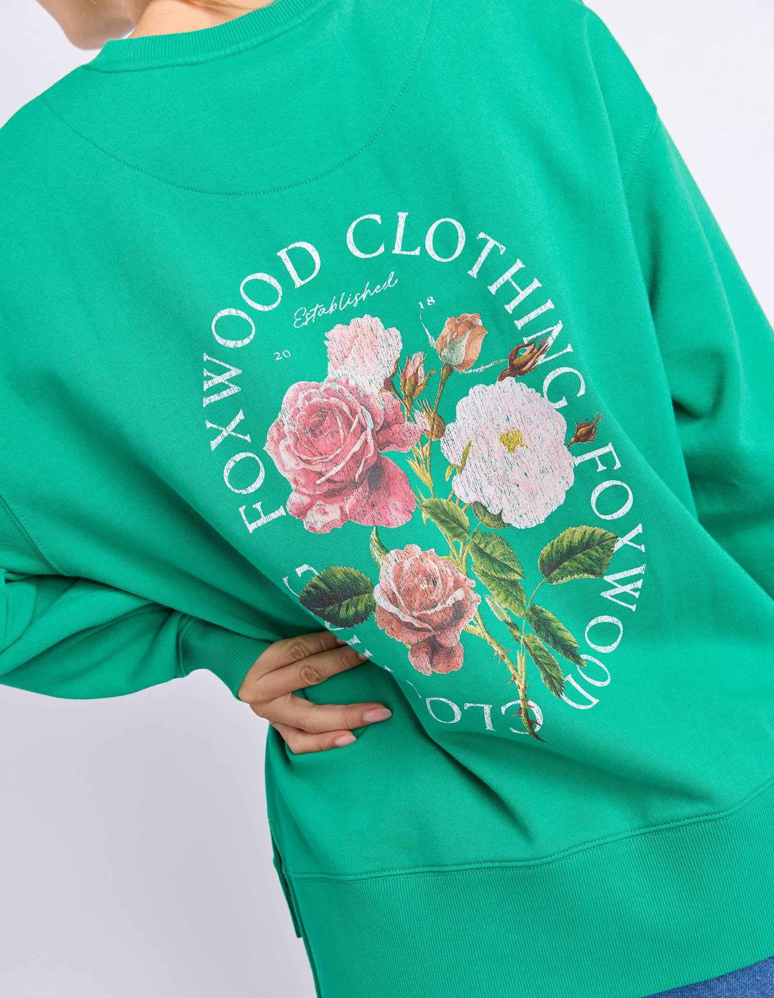 Foxwood Flora Couture Bright Jumper Green - Image 6