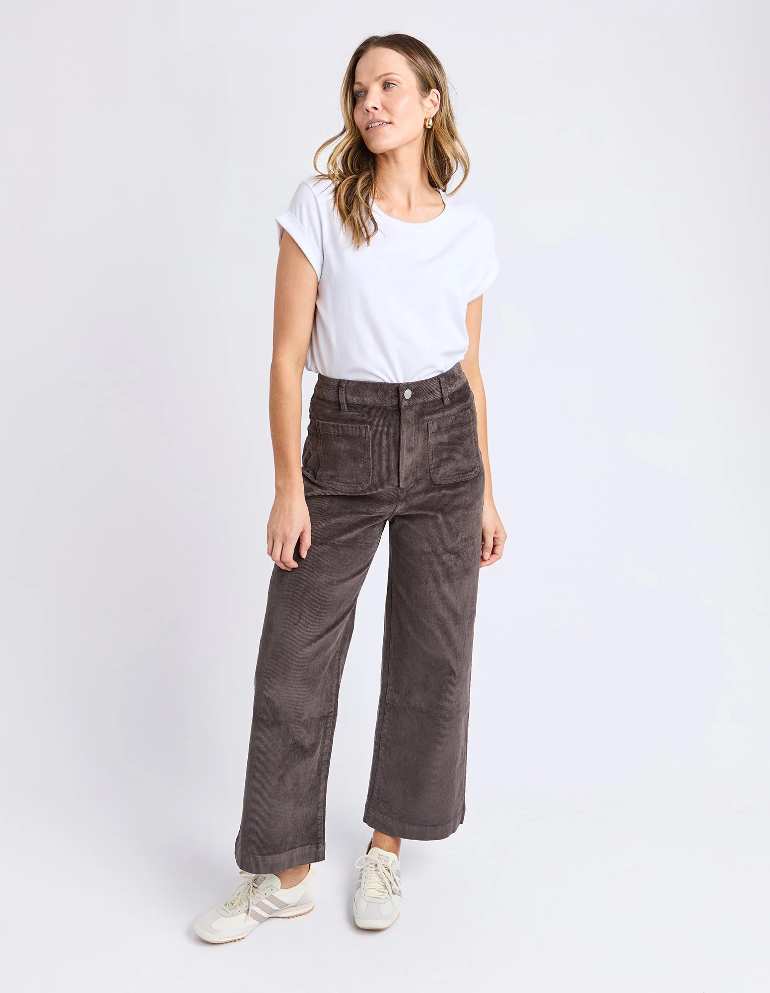 Foxwood Henrietta Cord Pant Coffee Bean - Image 2