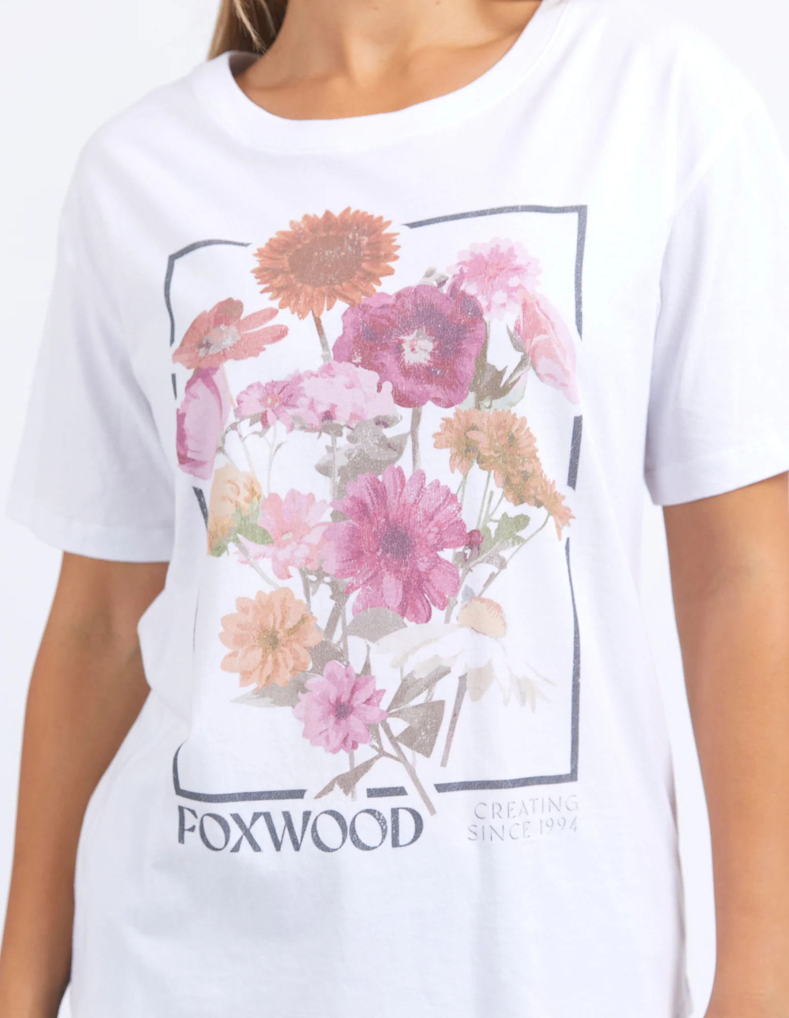 Foxwood In Bloom Tee White - Image 2